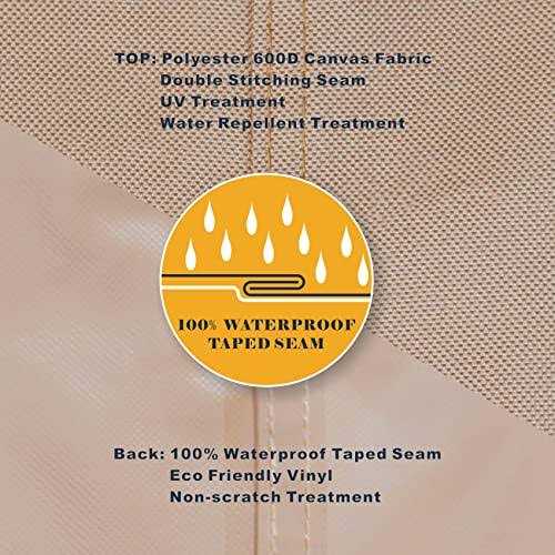 ULTCOVER Patio Umbrella Parasol Cover 600d Waterproof Outdoor Offset Banana Style Umbrella Cover