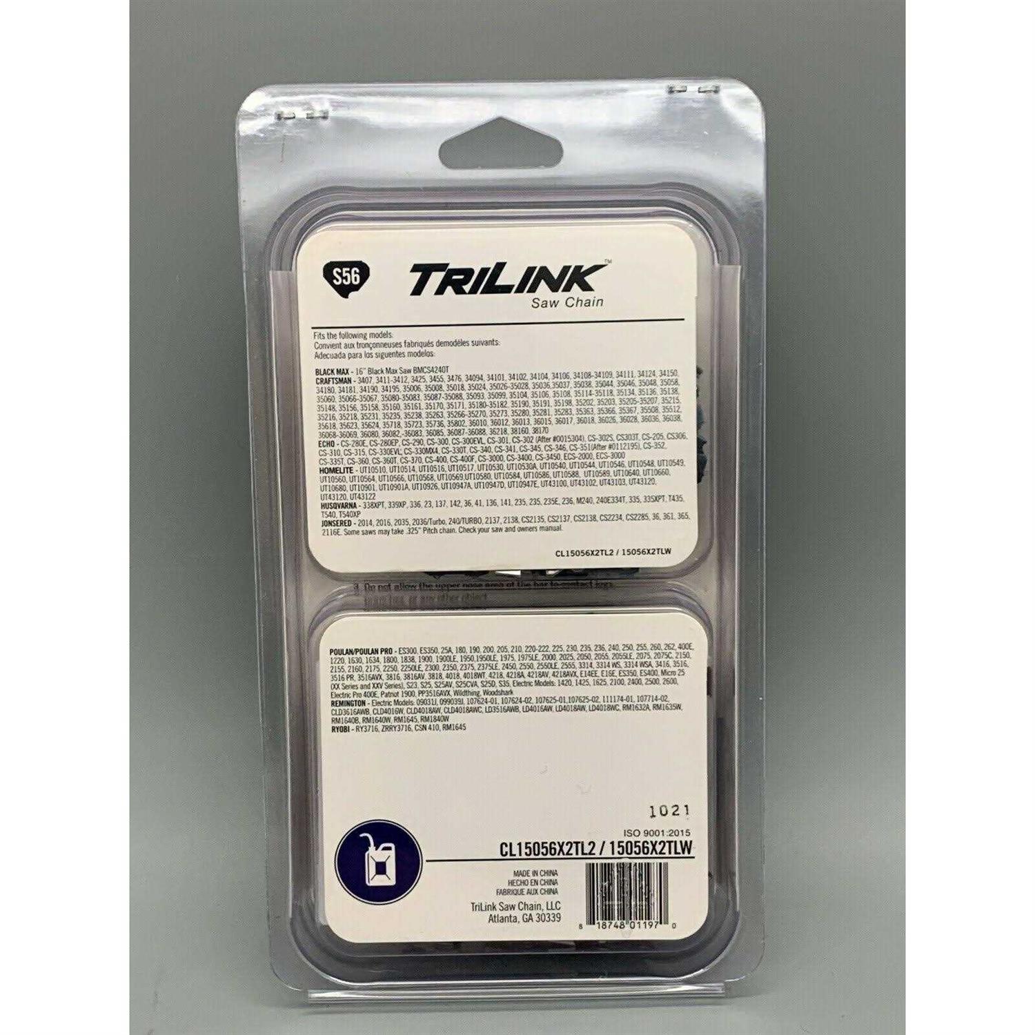 TriLink 16 Saw Chain 2-Pack S56