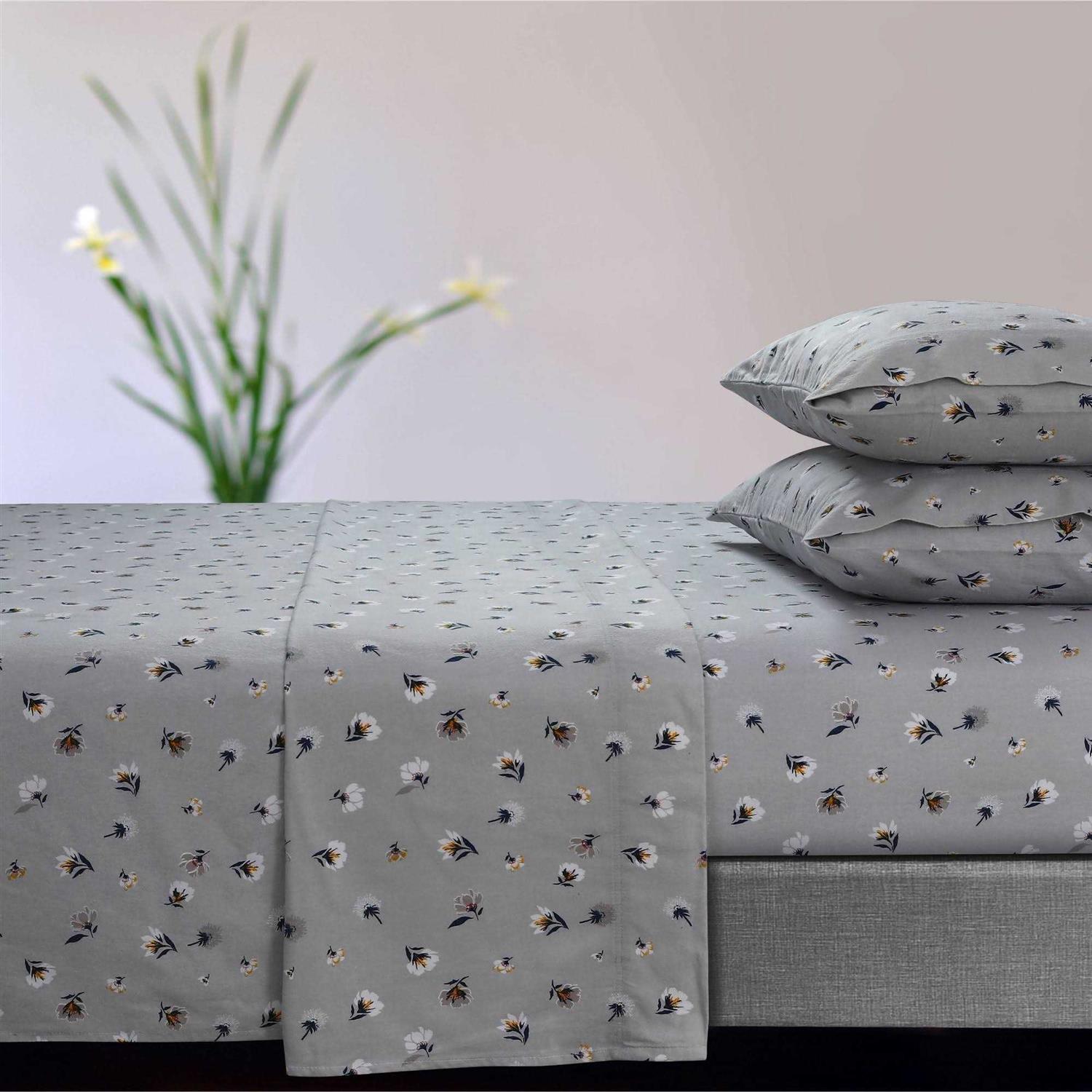 Tribeca Living 170-GSM Flannel Extra Deep Pocket Sheet Set