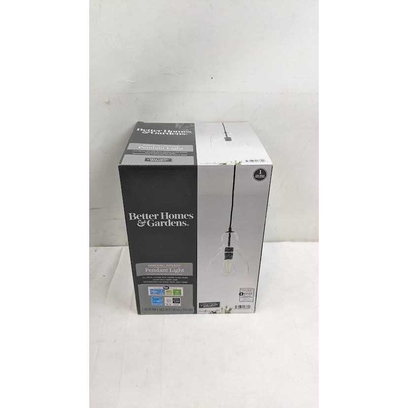 Better Homes & Gardens Seeded Glass Pendant Eqv Bulb Included