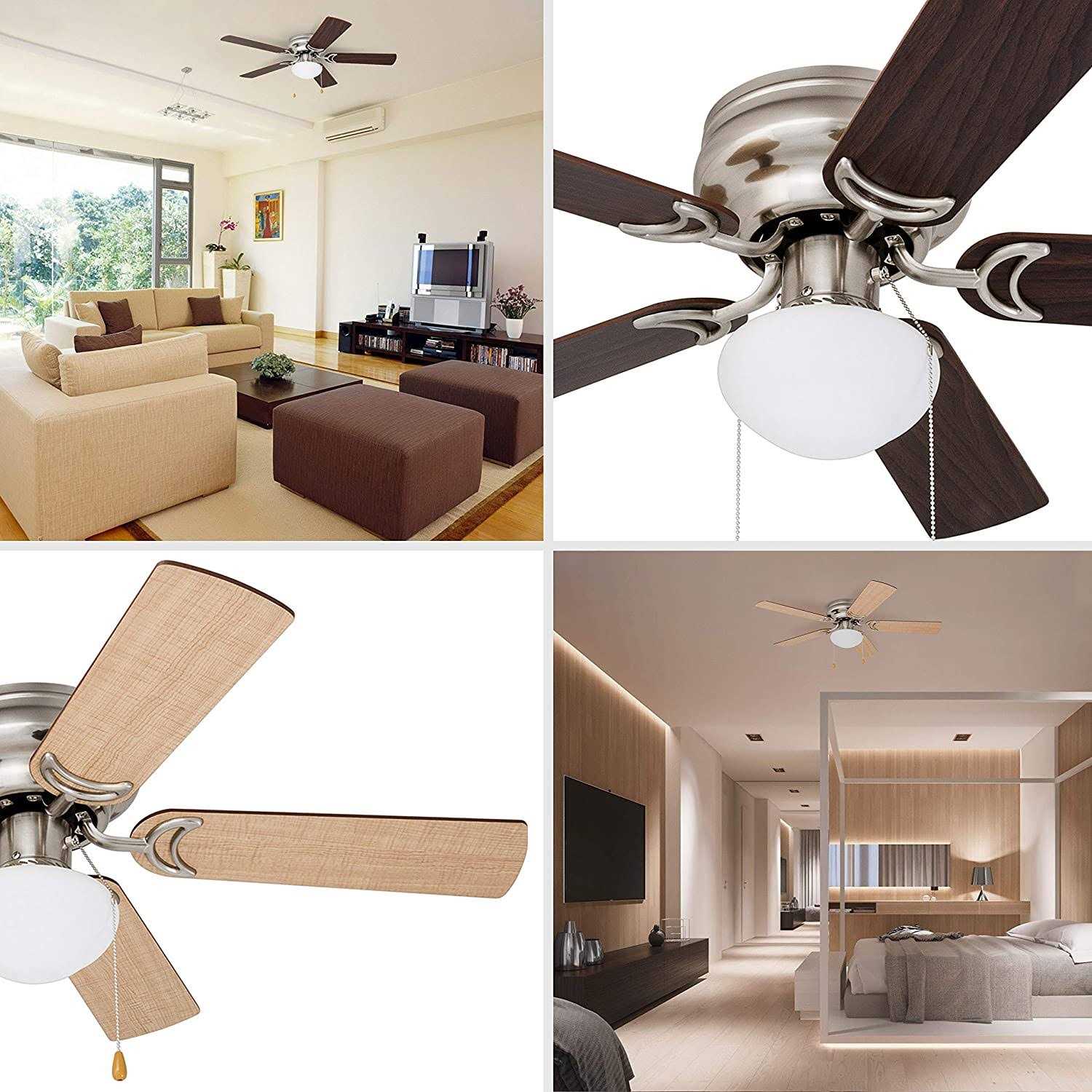 42×22 Prominence Home Alvina Led Hugger Ceiling Fan