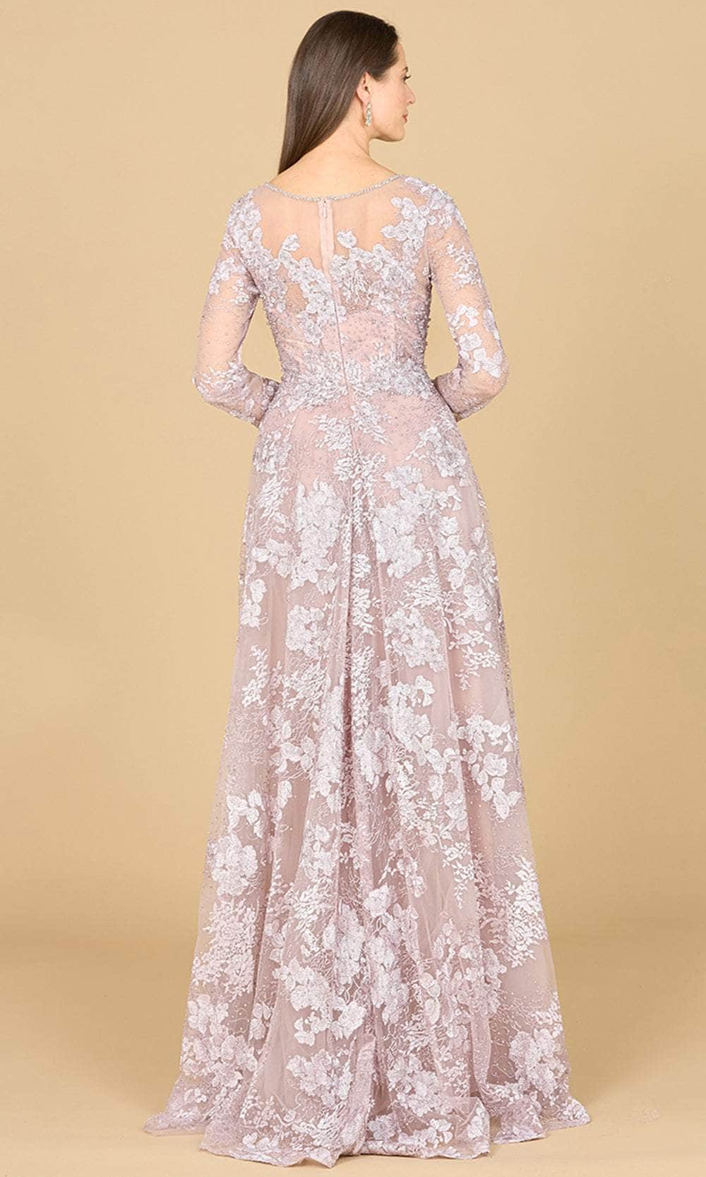 Embellished Lace Evening Gown