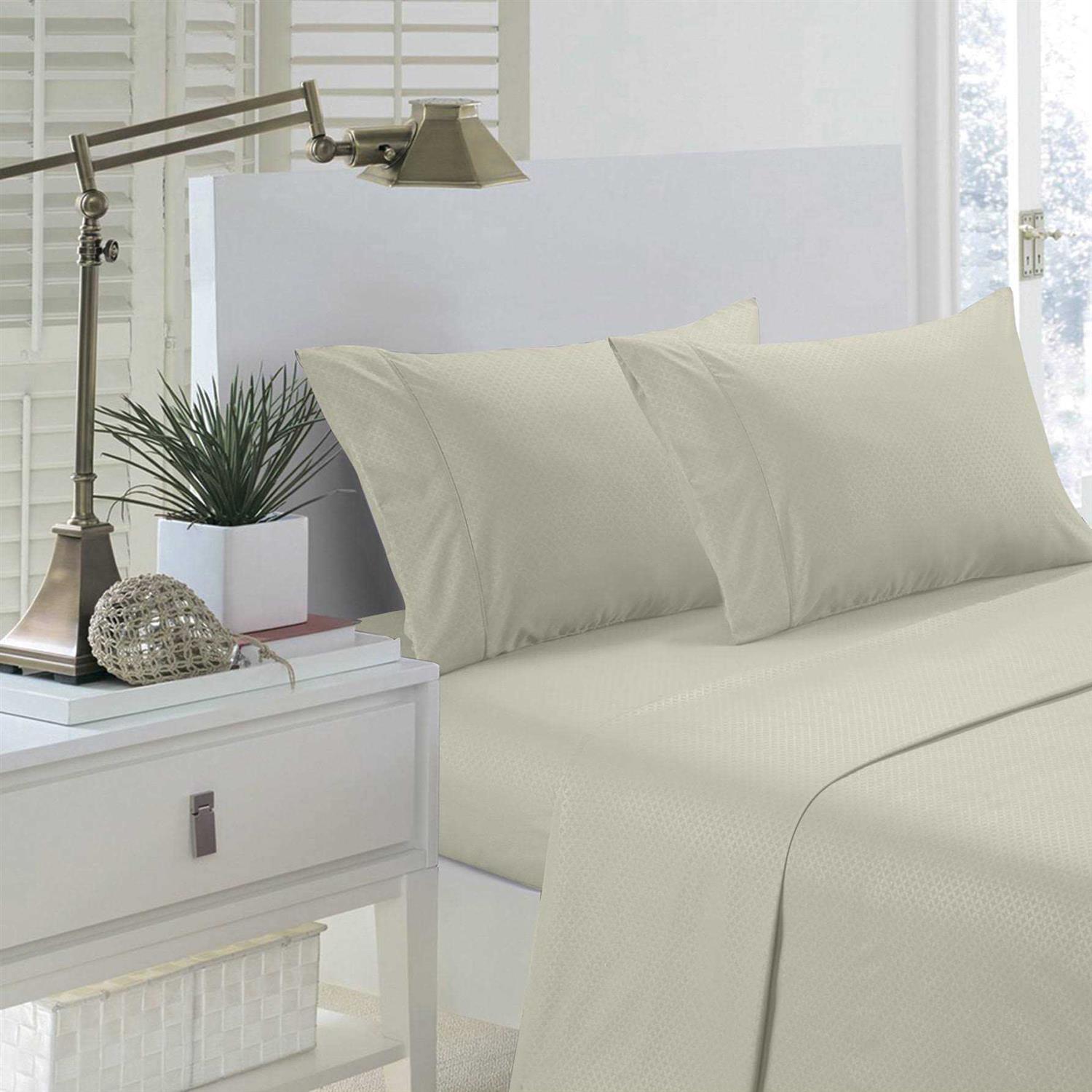 600 Thread Count Stripe Sheet Set Single