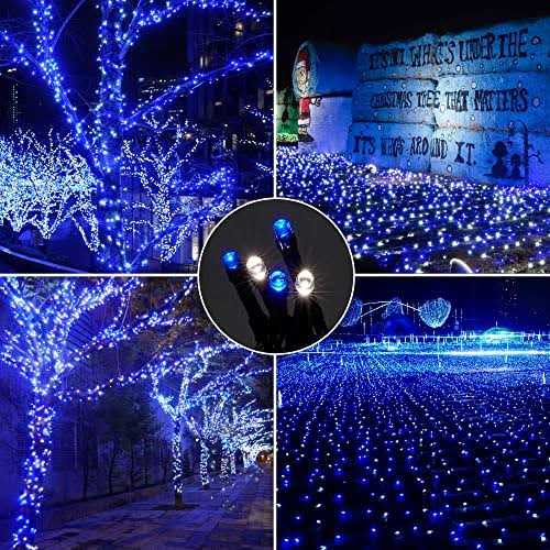 Weillsnow 164Ft 500 Led Christmas Lights Waterproof 8 Twinkle with Memory Functions Christmas Tree Lights for Indoor Outdoor Ch