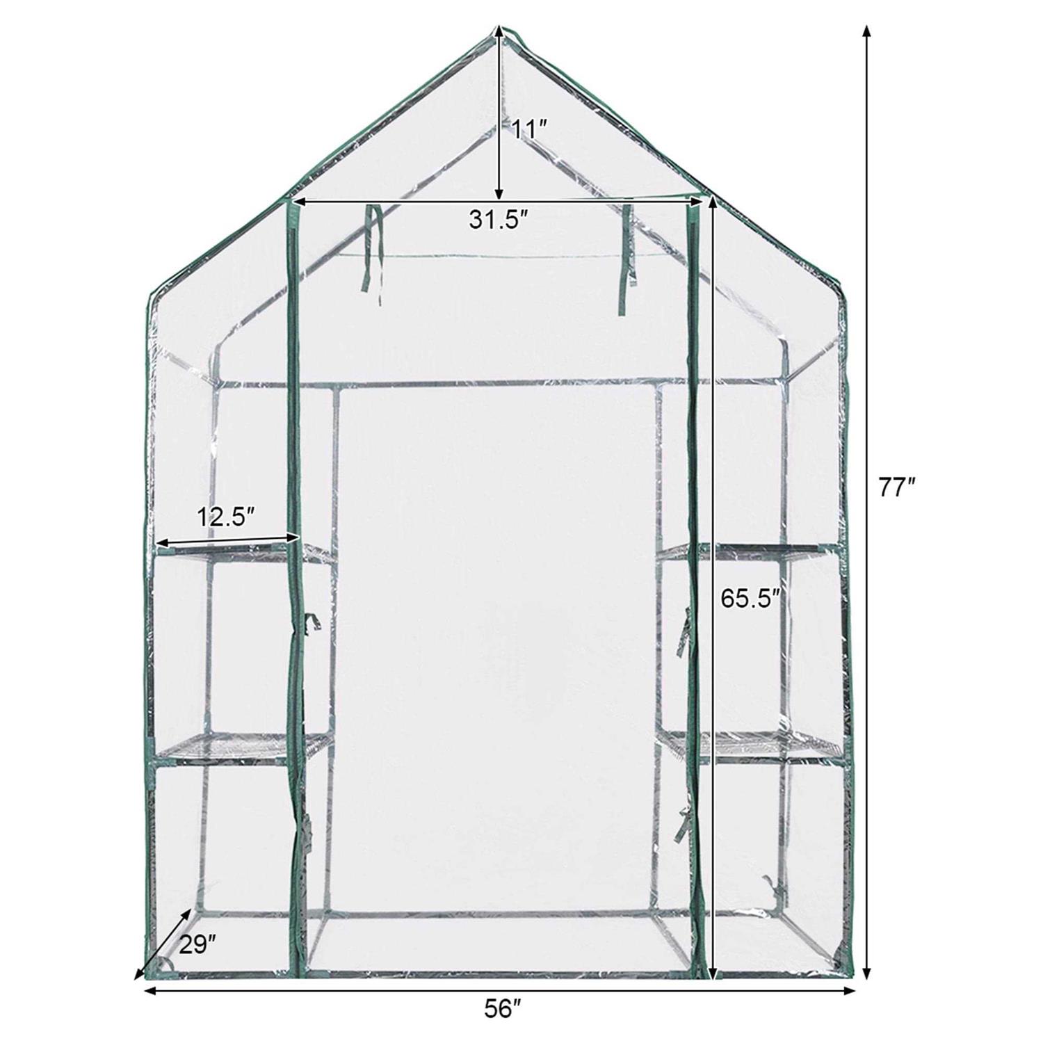 Costway Portable Mini Outdoor Walk-In Greenhouse