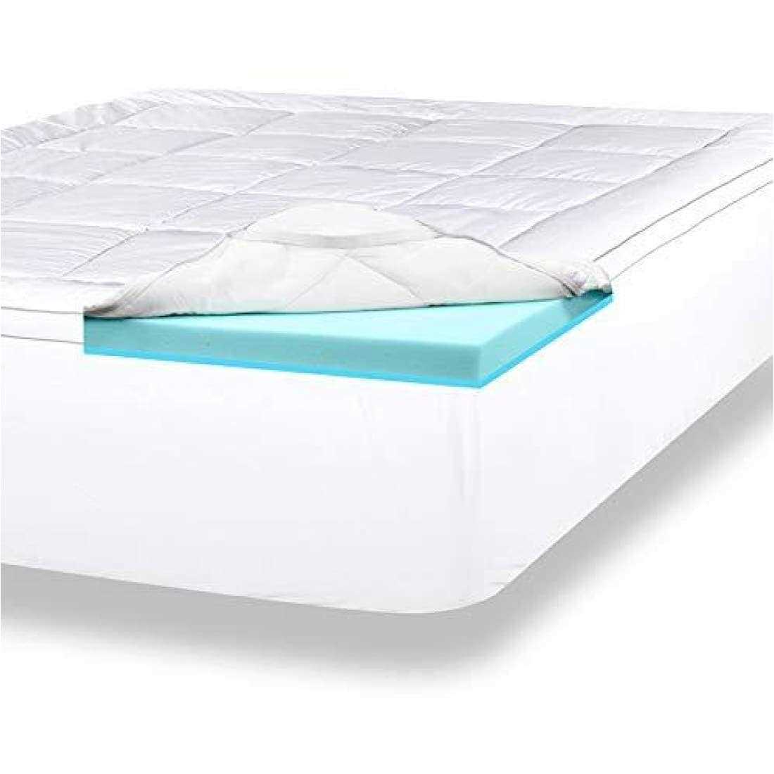 ViscoSoft 4 inch Pillow Top Memory Foam Mattress Topper