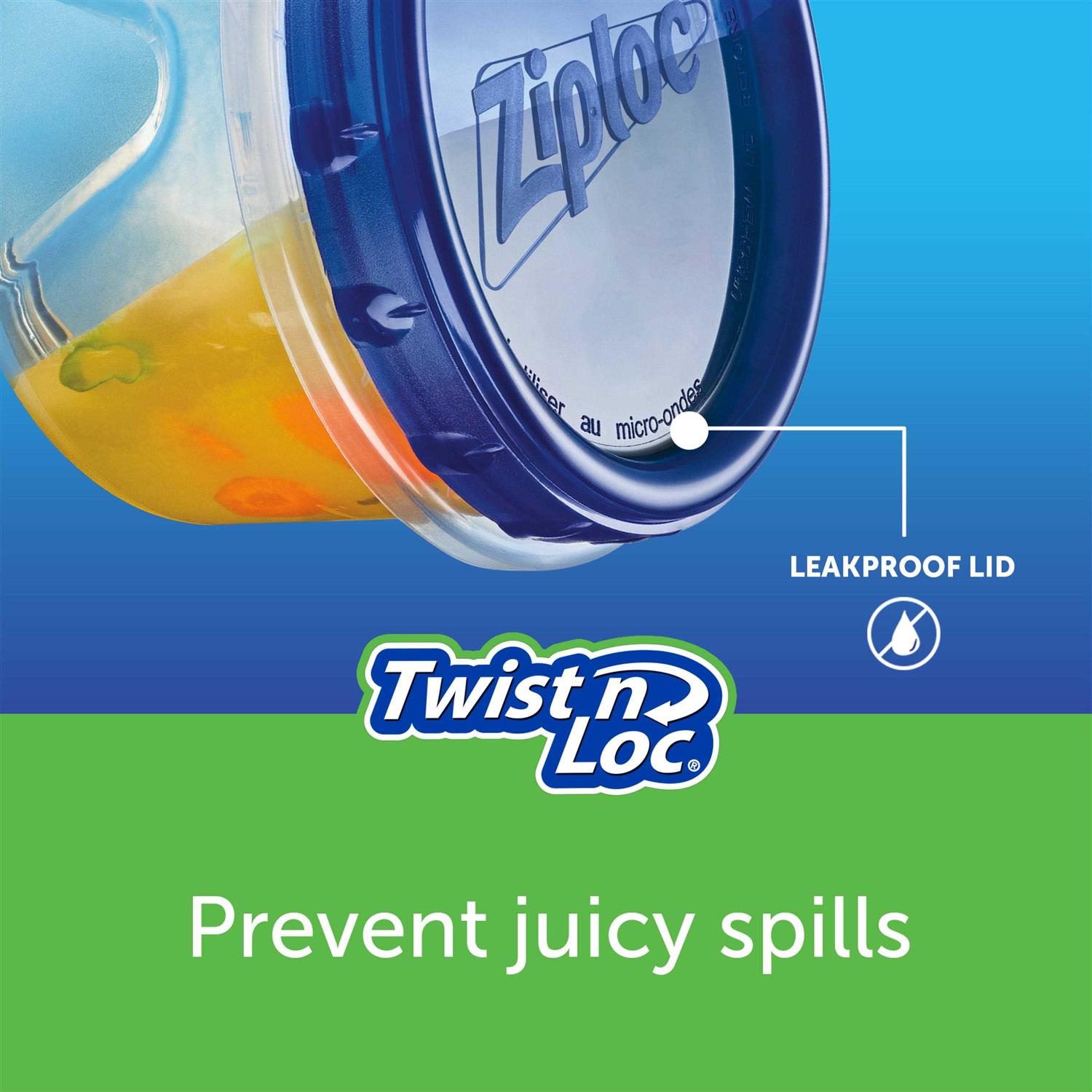 Ziploc Twist ‘n Loc Containers