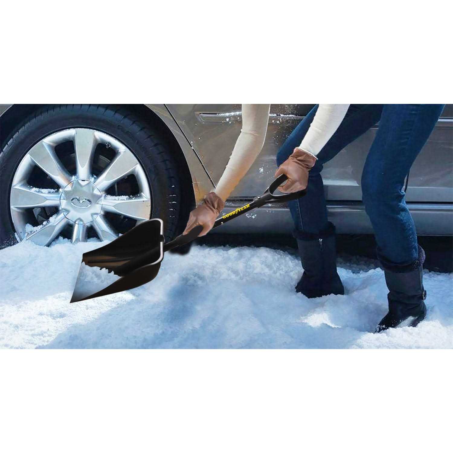Goodyear Winter Safety Kit with Snow Shovel. Assembled Product Dimensions 16.5 x 2.5 x 13.5