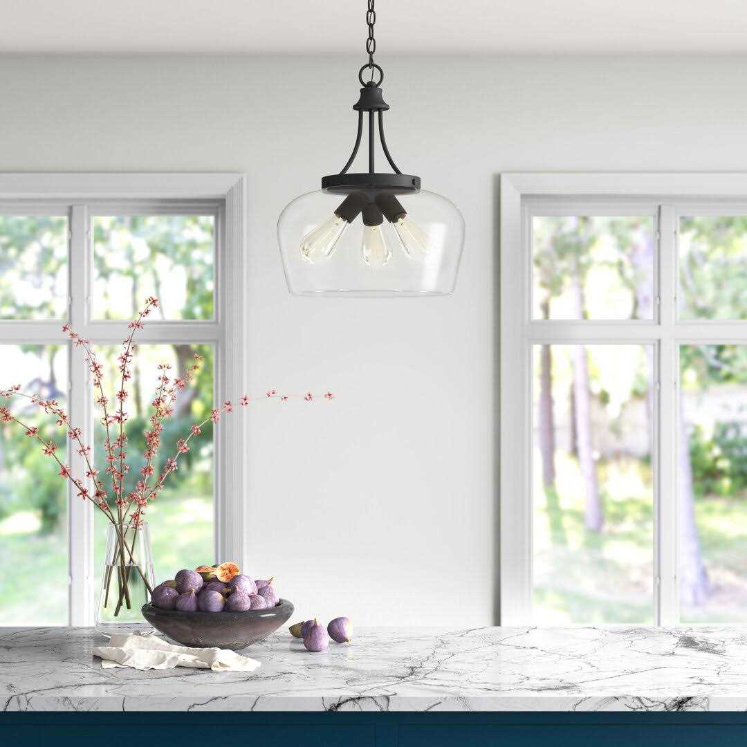 Birch Lane™ Breena 3 Light Unique Dome Pendant Finish