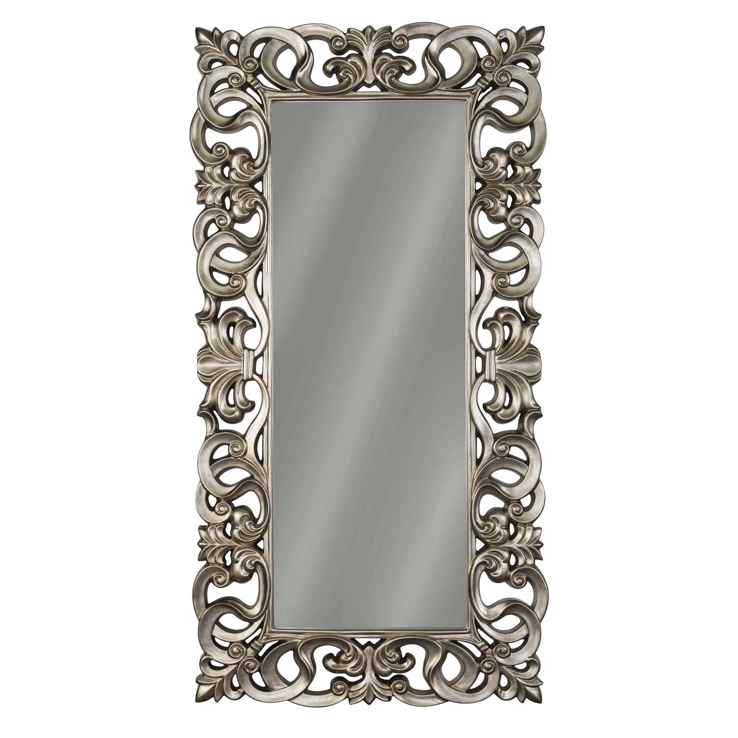 Ashley Furniture A8010123 Lucia Antique Silver Finish Accent Mirror