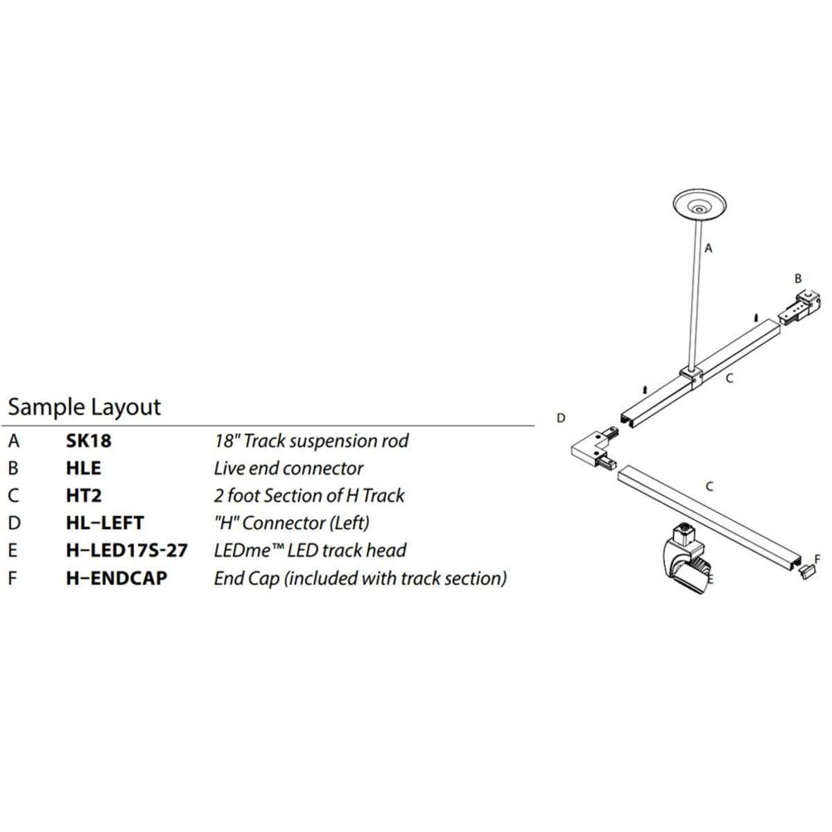 WAC Lighting H Track Single Circuit 120V