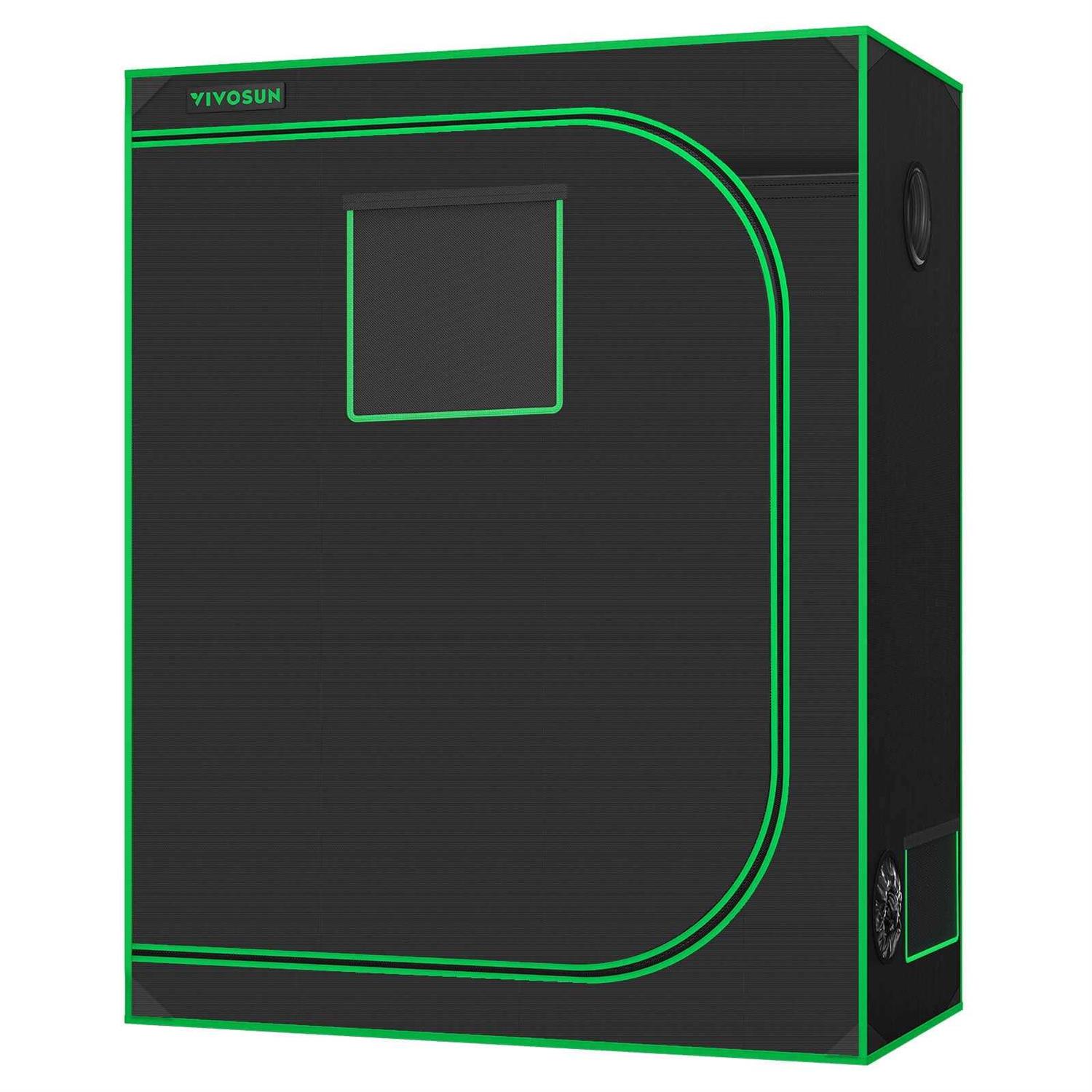 48x24x60 Grow Tent, 4×2 Advanced Grow Tent Observation Window and Floor Tray Plants for VS2000