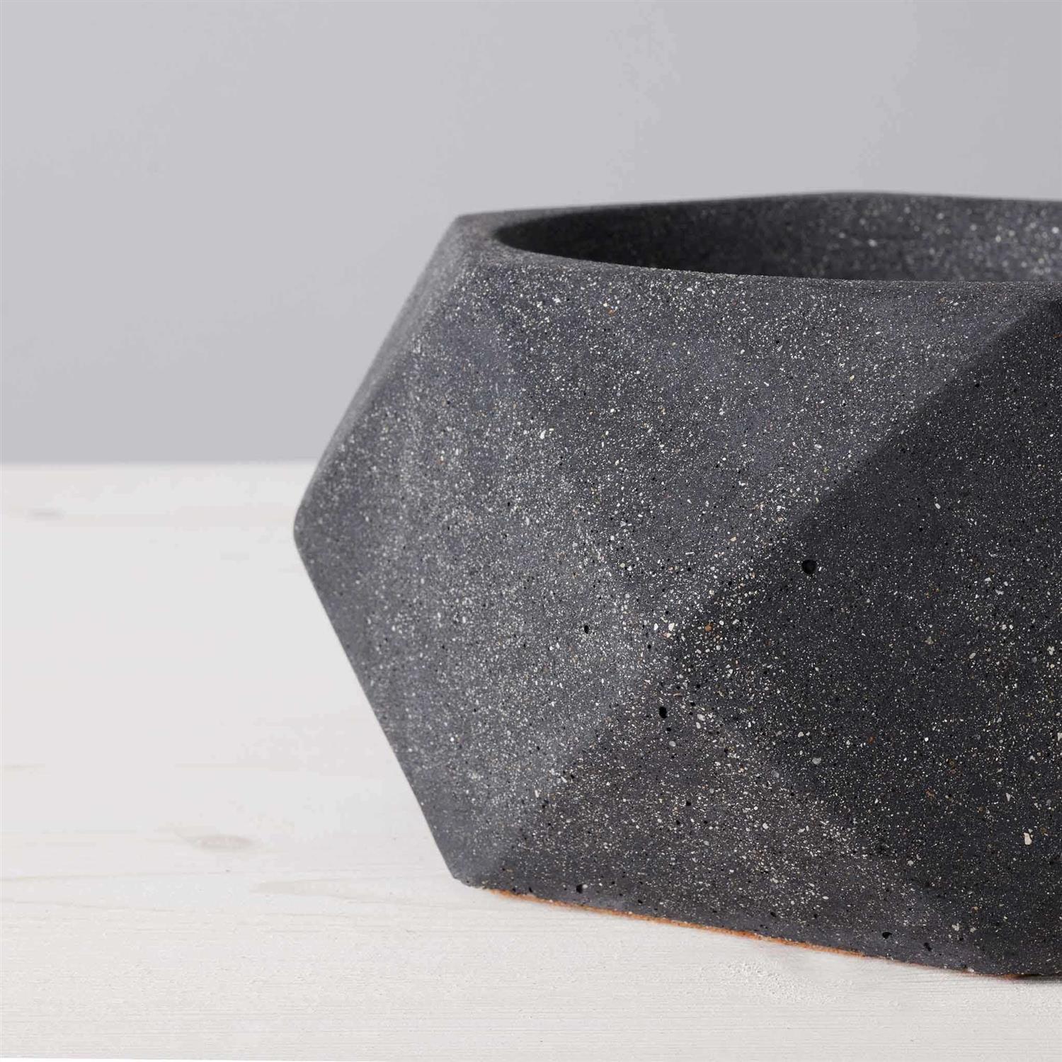 TerraFlame Concrete Geo Fire Bowl Table Top