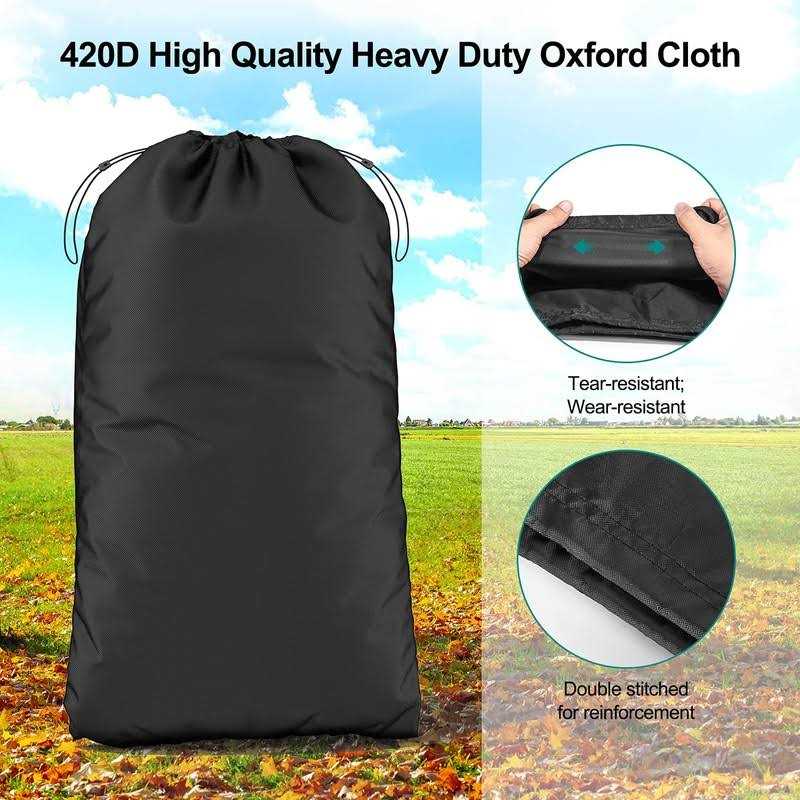 BROSYDA Lawn Tractor Leaf Bag Reusable Grass Catcher Bag for Lawn Mower Tractor