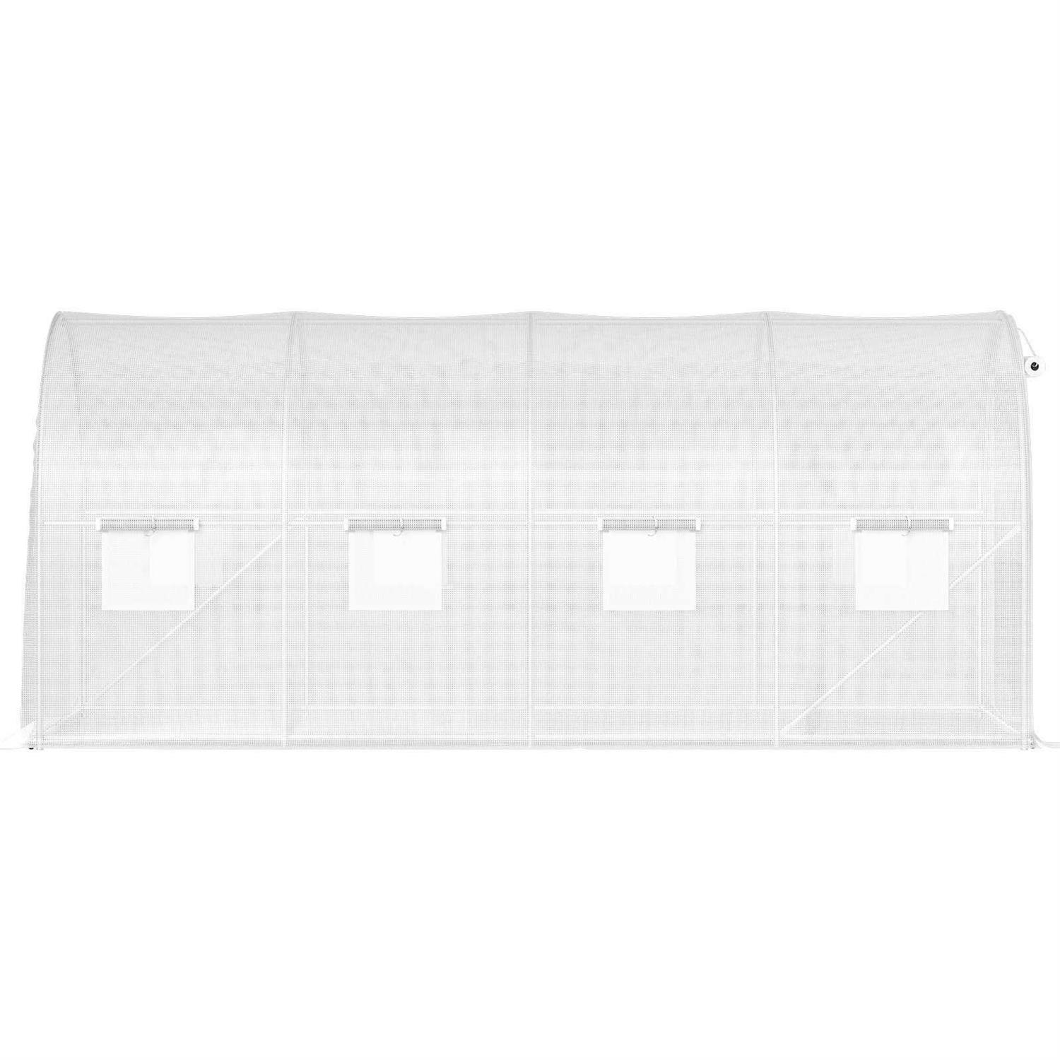 VEVOR Walk-in Tunnel Greenhouse 15 x 7 x 7 ft Portable Plant Hot House w/ Zippered Door