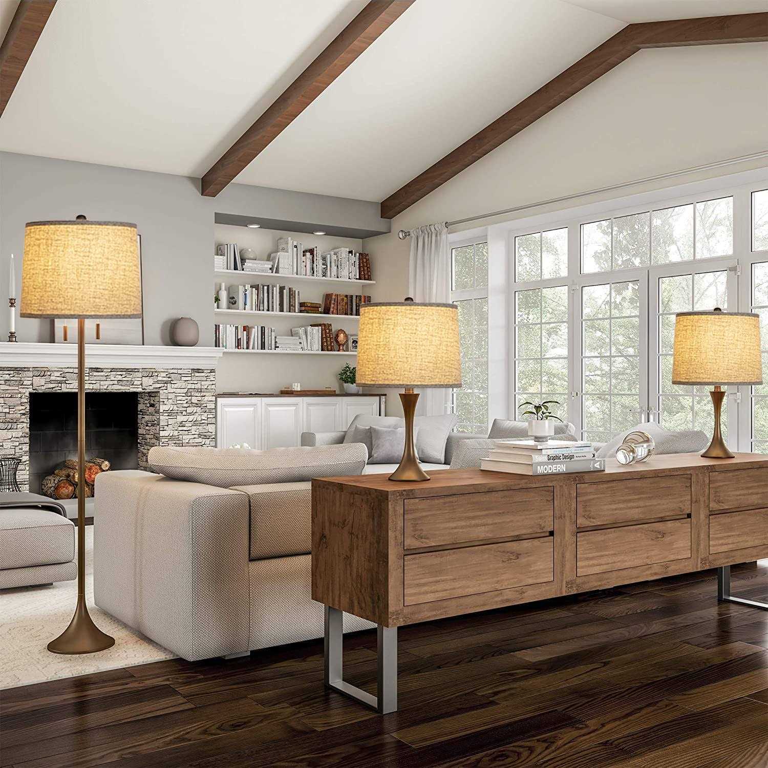 SRXTZM Lamp Shades Set of 2 Medium Lampshades 11.6 Top x 12.6 Bottom x 9.8 High