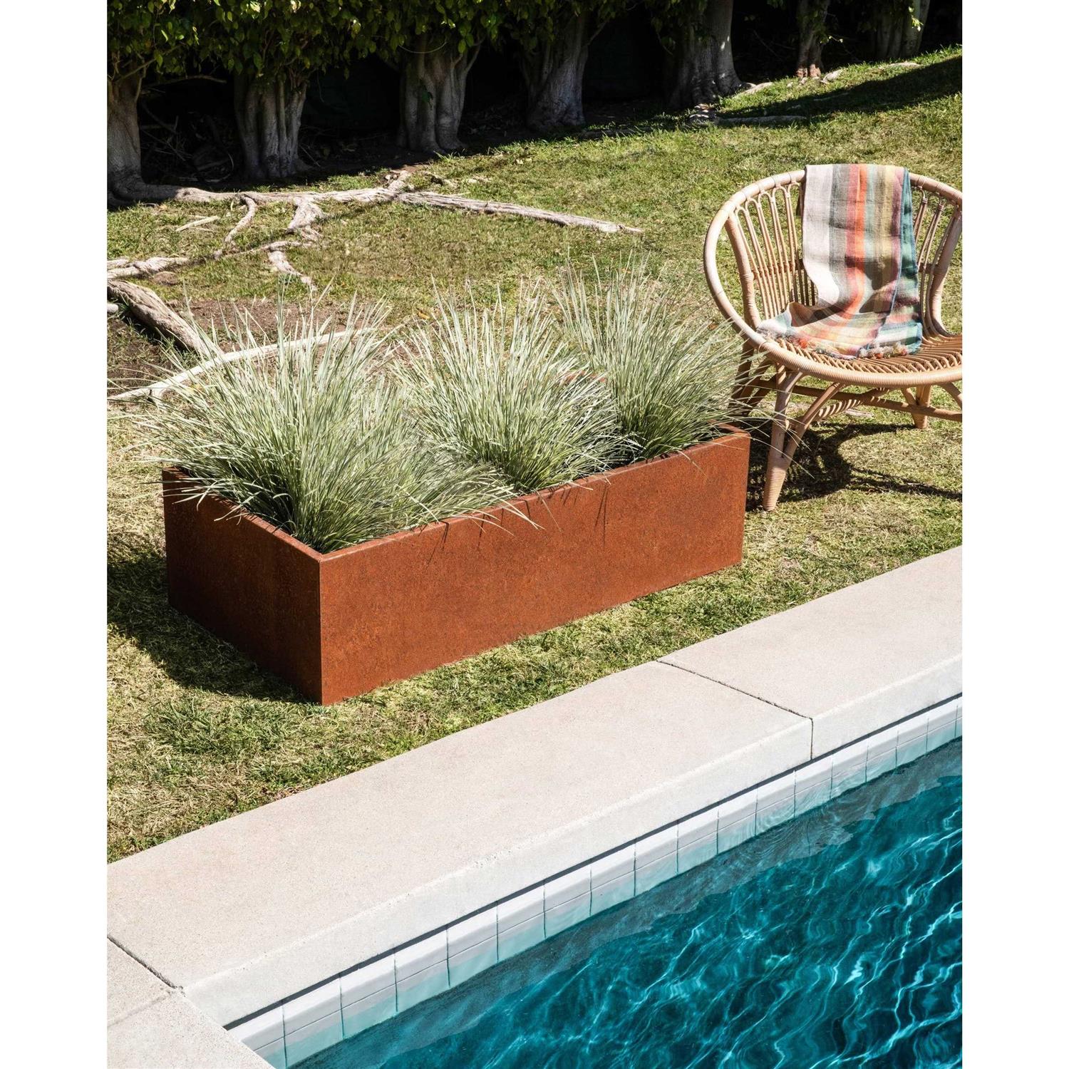 Veradek 4 ft Corten Steel Garden Bed