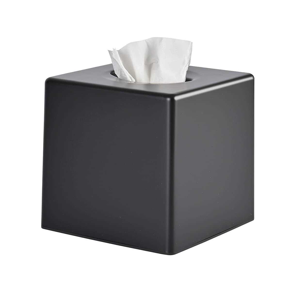 Y-in Hand Tissue Box Cover, Square Facial Tissue Holder Storage for Bathroom Vanity, Countertops, Dressers, Night Stand, Parlors and Offices