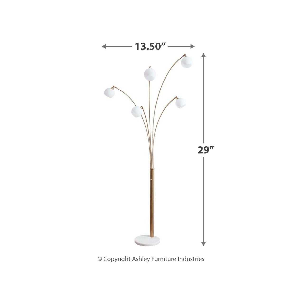 Ashley Taliya Metal Arc Lamp
