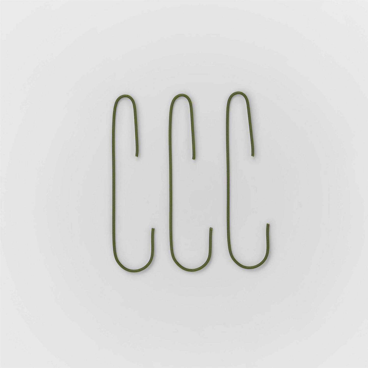 Wondershop 100ct Christmas Ornament Hook Dark Green