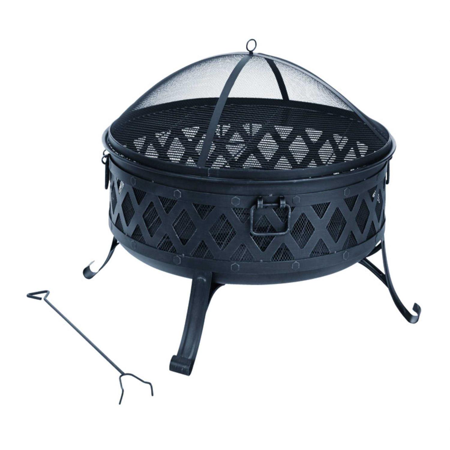 Living Accents Lattice Round Fire Pit