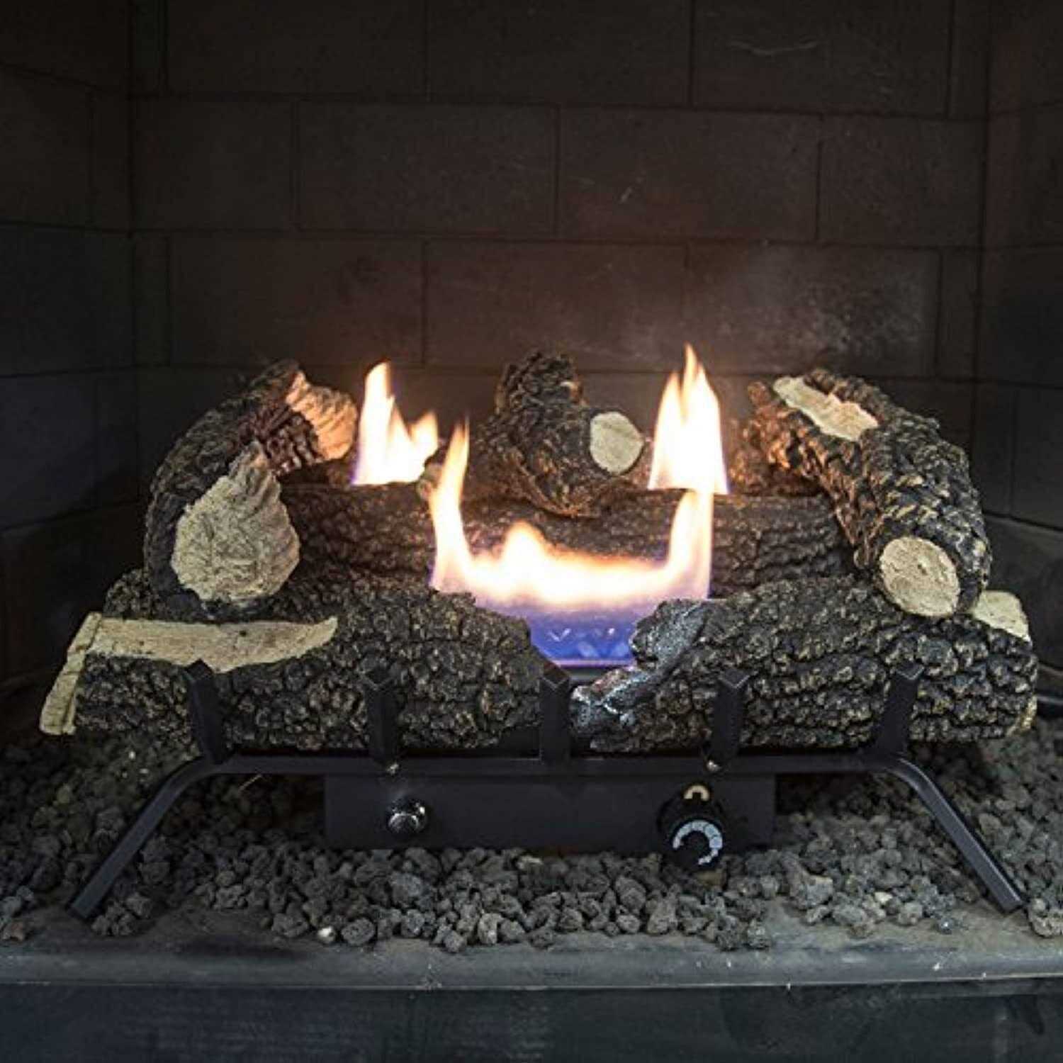 GHP Pleasant Hearth Wildwood Fireplace Log Set VFL2-WW24DT
