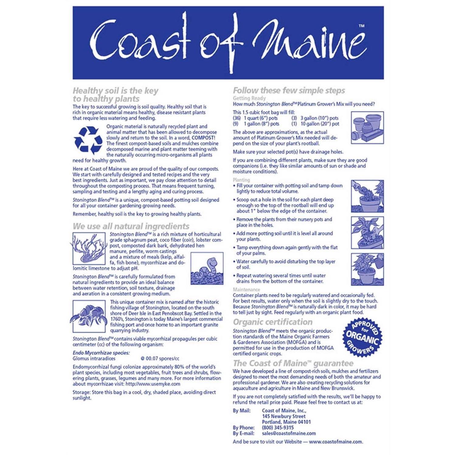 Coast of Maine Stonington Blend Organic Growers Mix