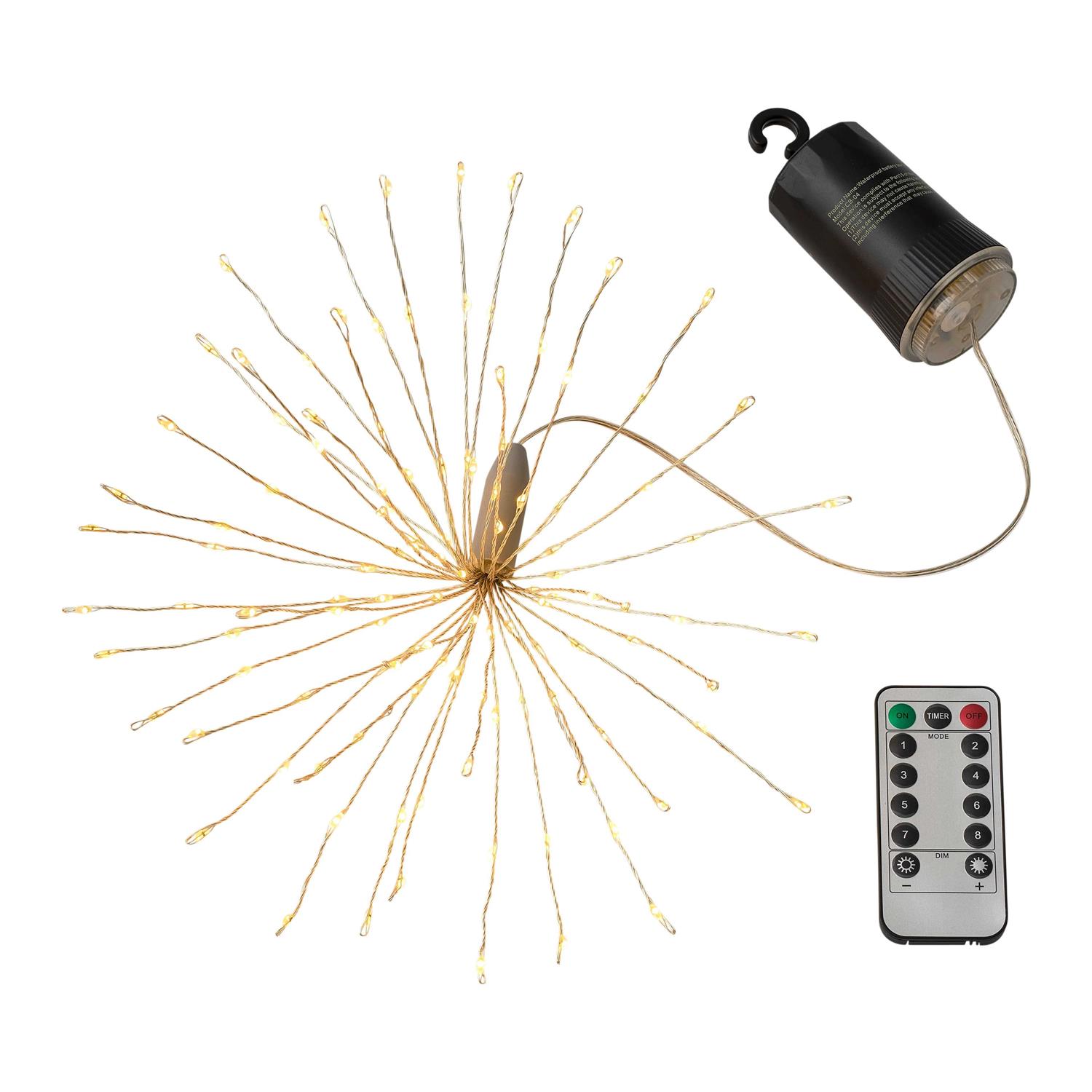 120ct. Warm White LED String Lights Starburst by Ashland