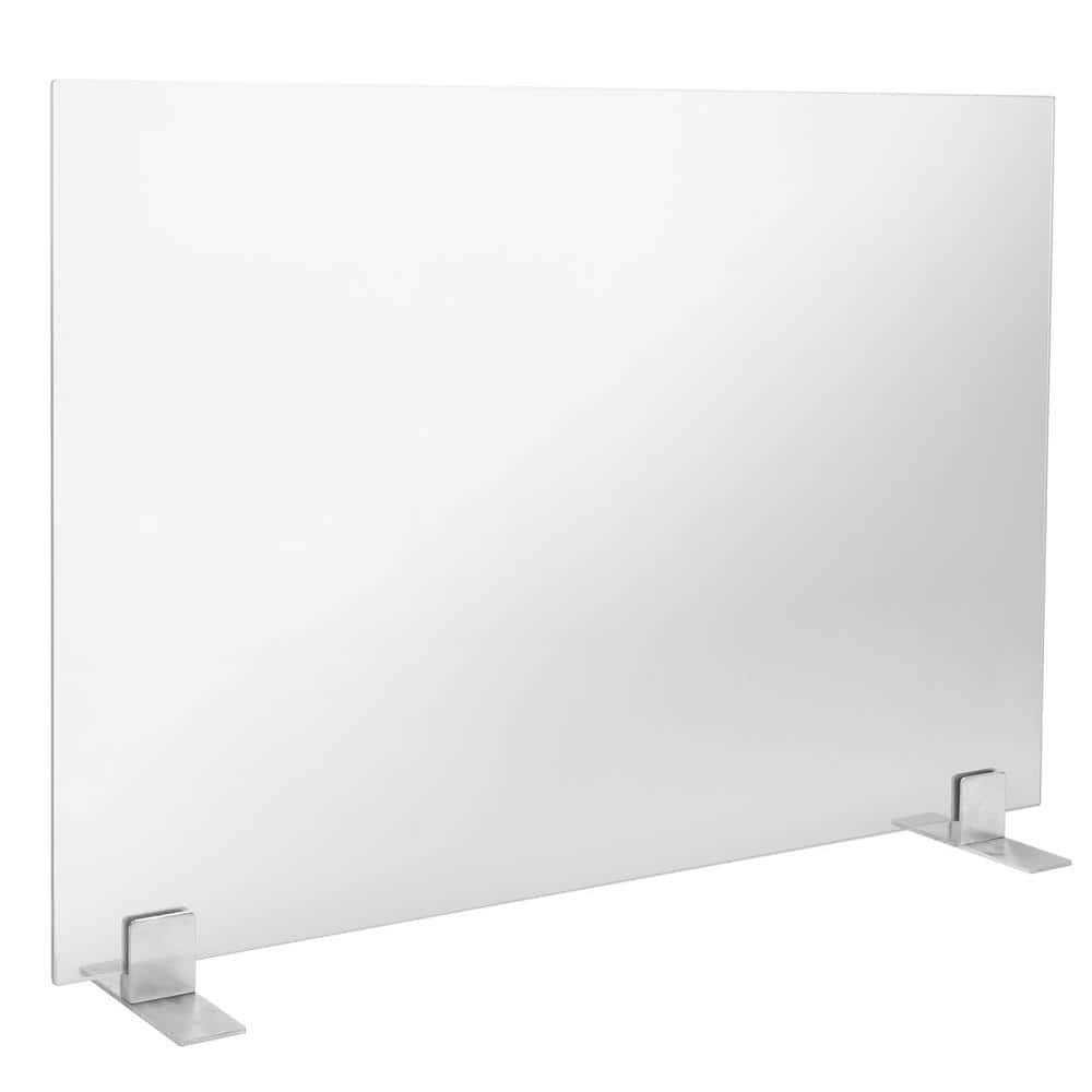 Barton Single-Panel Tempered Glass Fireplace Screen