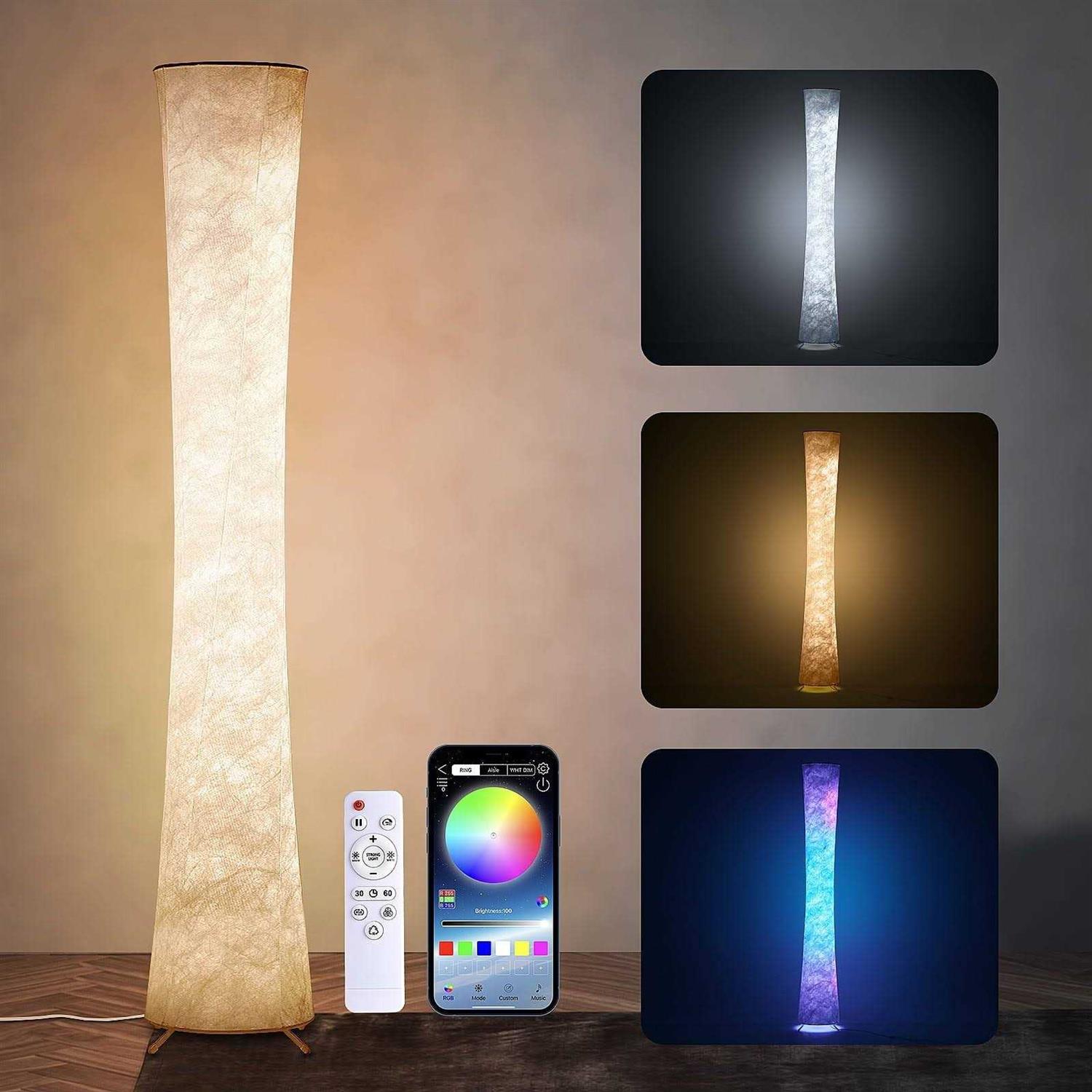 Sunmory Soft Light LED Floor Lamp RGB Color Changing