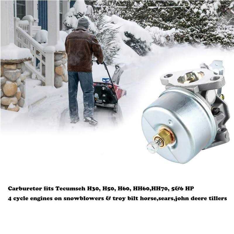 Carburetor for Tecumseh 632230 632272 H30 H50 H60 HH60 Engines Carb Fits many Tecumseh 5&6 HP 4 cycle Engines on snowblowers & troy bilt horse