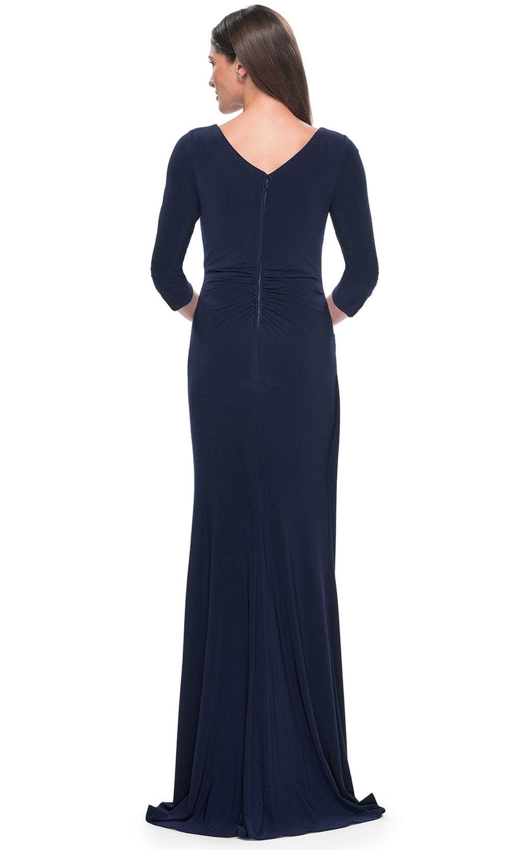 Wrap Style Evening Dress