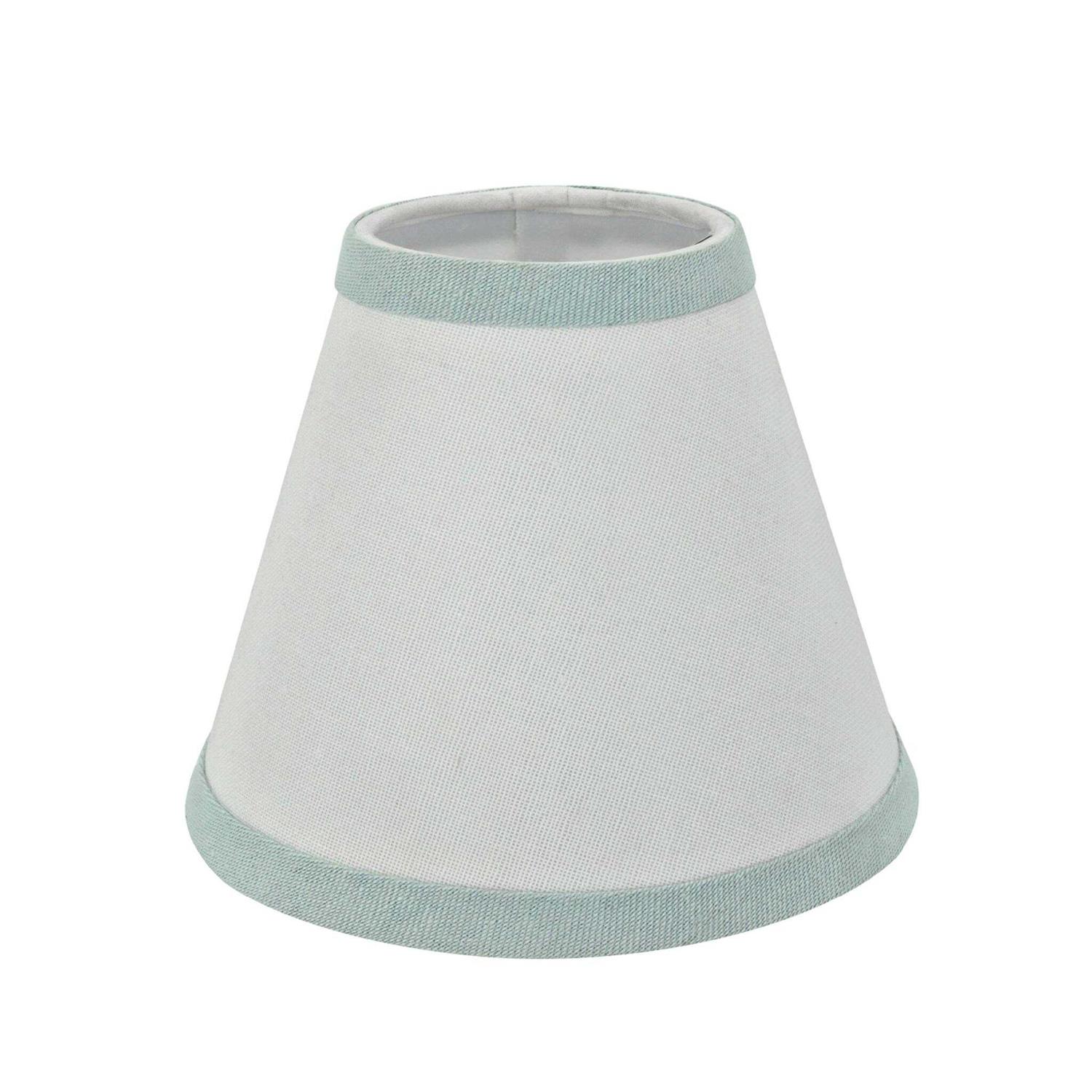 Aspen Creative Small Hardback Empire Shape Chandelier Clip-On Lamp Shade Set