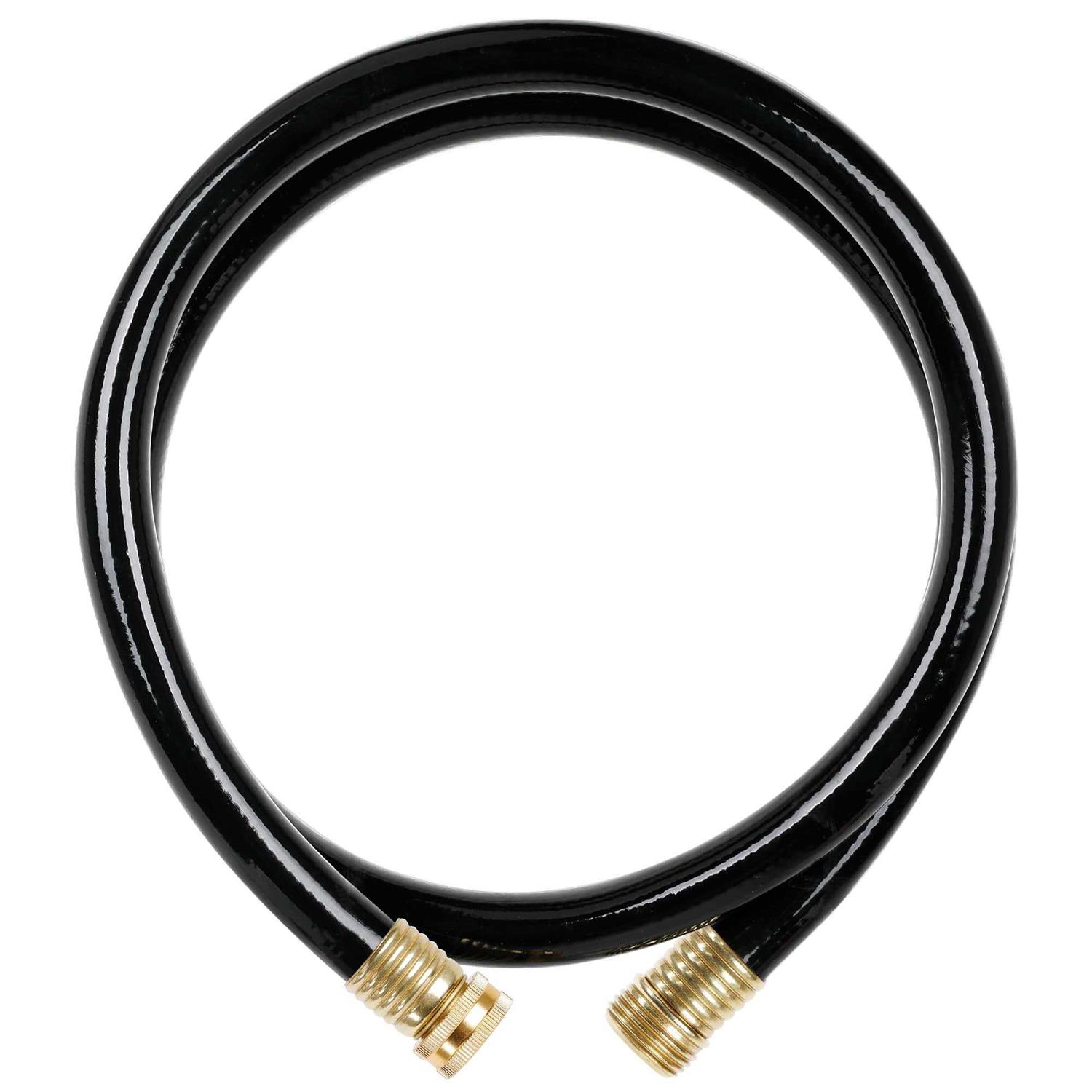 Worth Garden 5/8 in. x Medium Duty Black Vinyl Garden Hose