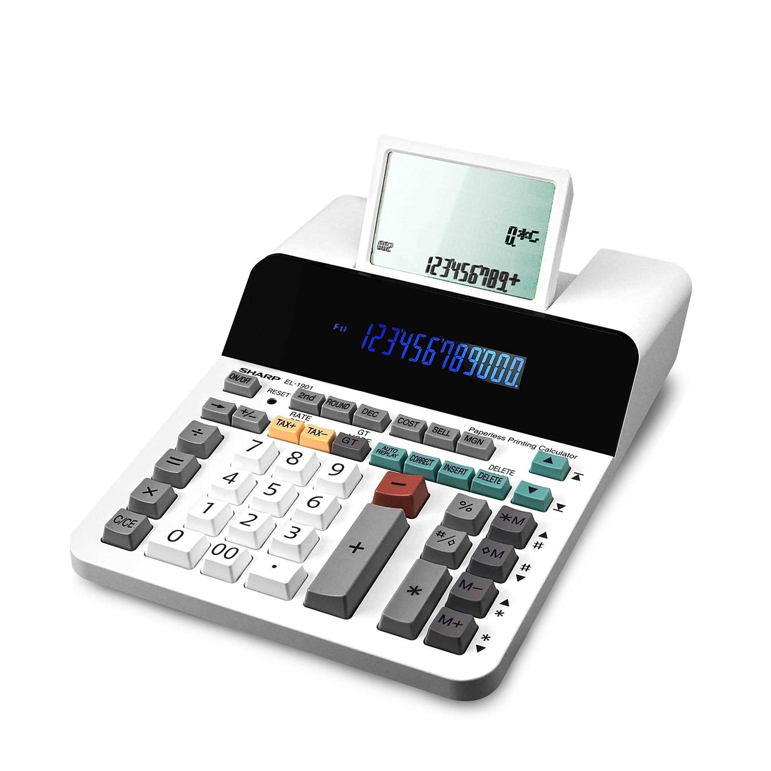 Sharp EL 1901 Paperless Printing Calculator