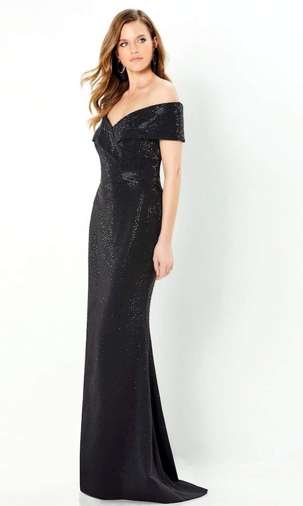 220949 Jersey Beaded Gown