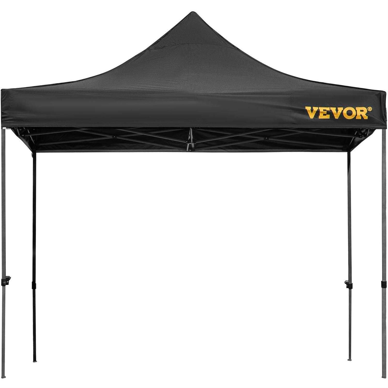 VEVOR 10 Ft. x 10 Ft. Pop Up Canopy Tent Outdoor Patio Gazebo Tent Uv Resistant Waterproof Instant Gazebo Shelter