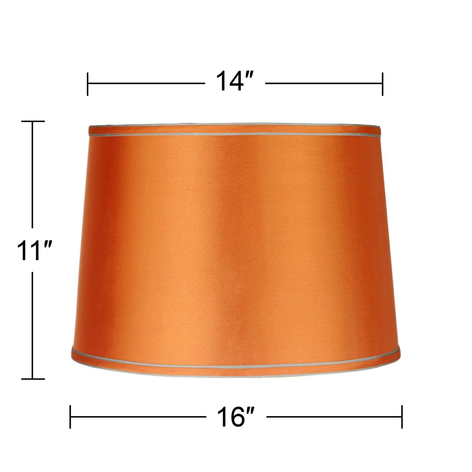 Brentwood Sydnee Satin Drum Lamp Shade 14x16x11
