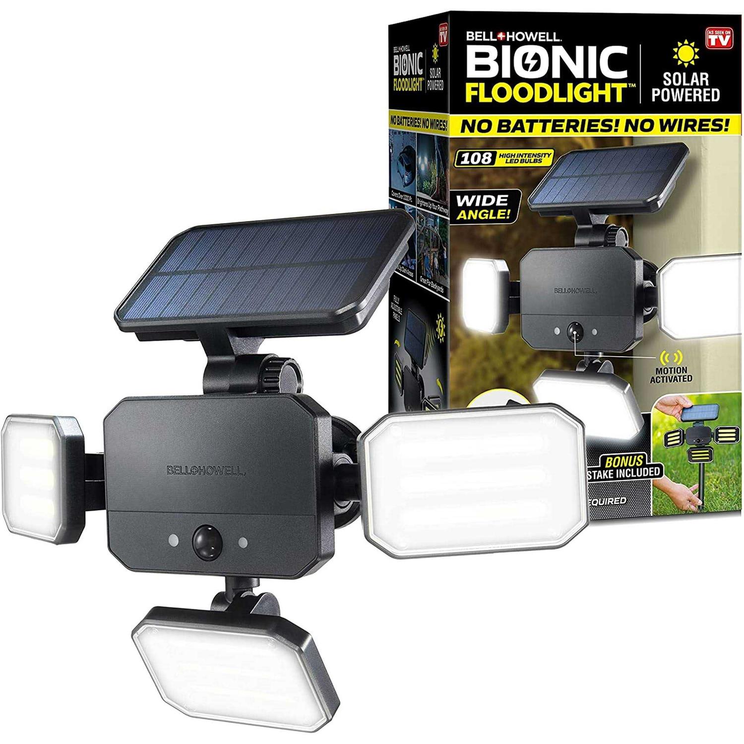 Bell + Howell Bionic Floodlight Solar-Powered