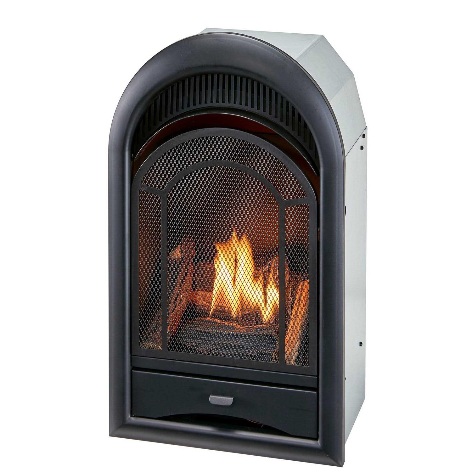 ProCom Ventless Fireplace Insert Thermostat Control Arched Door