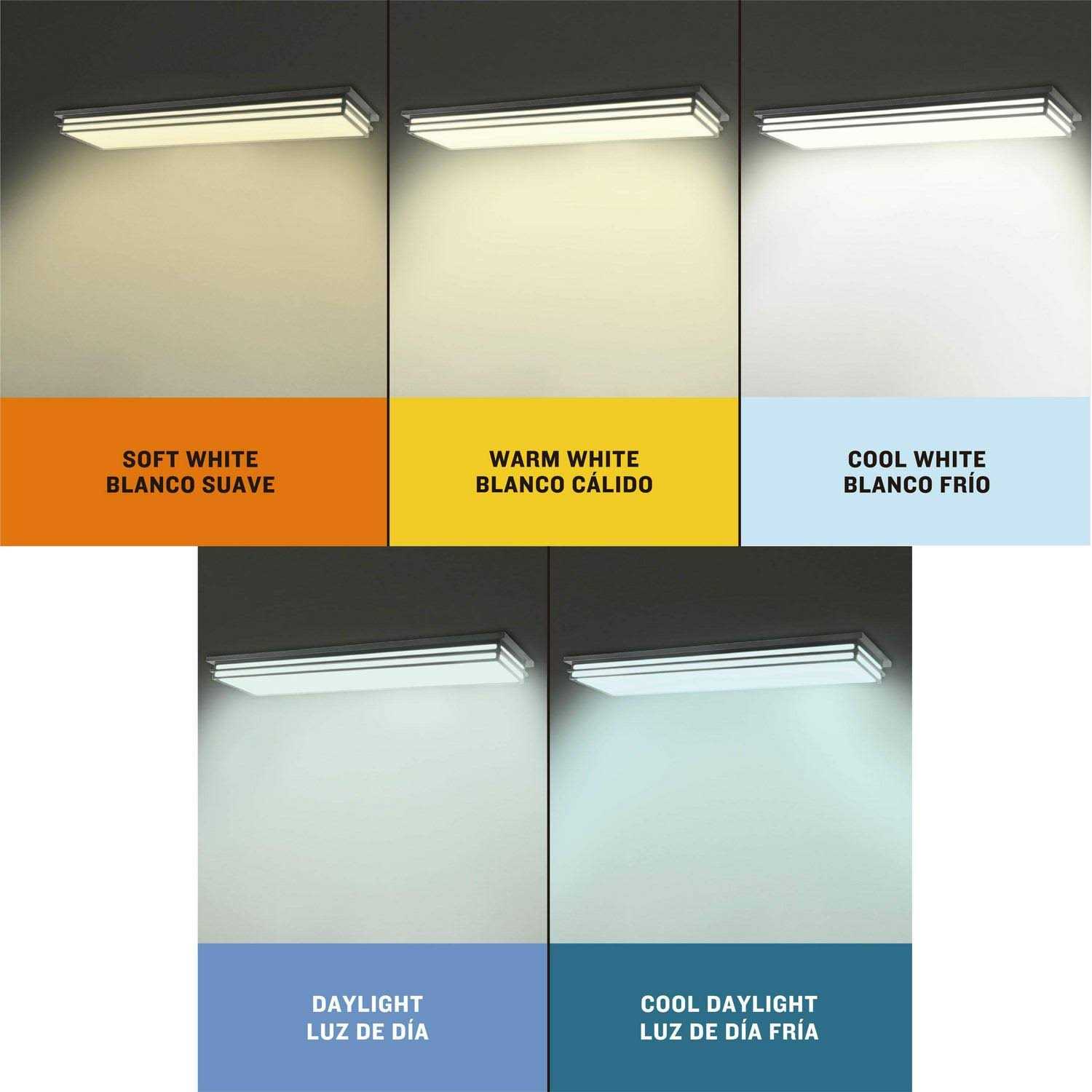 Allen + Roth Pheobe 48-in Black Flush Mount Light MXL1090-LED57K9027