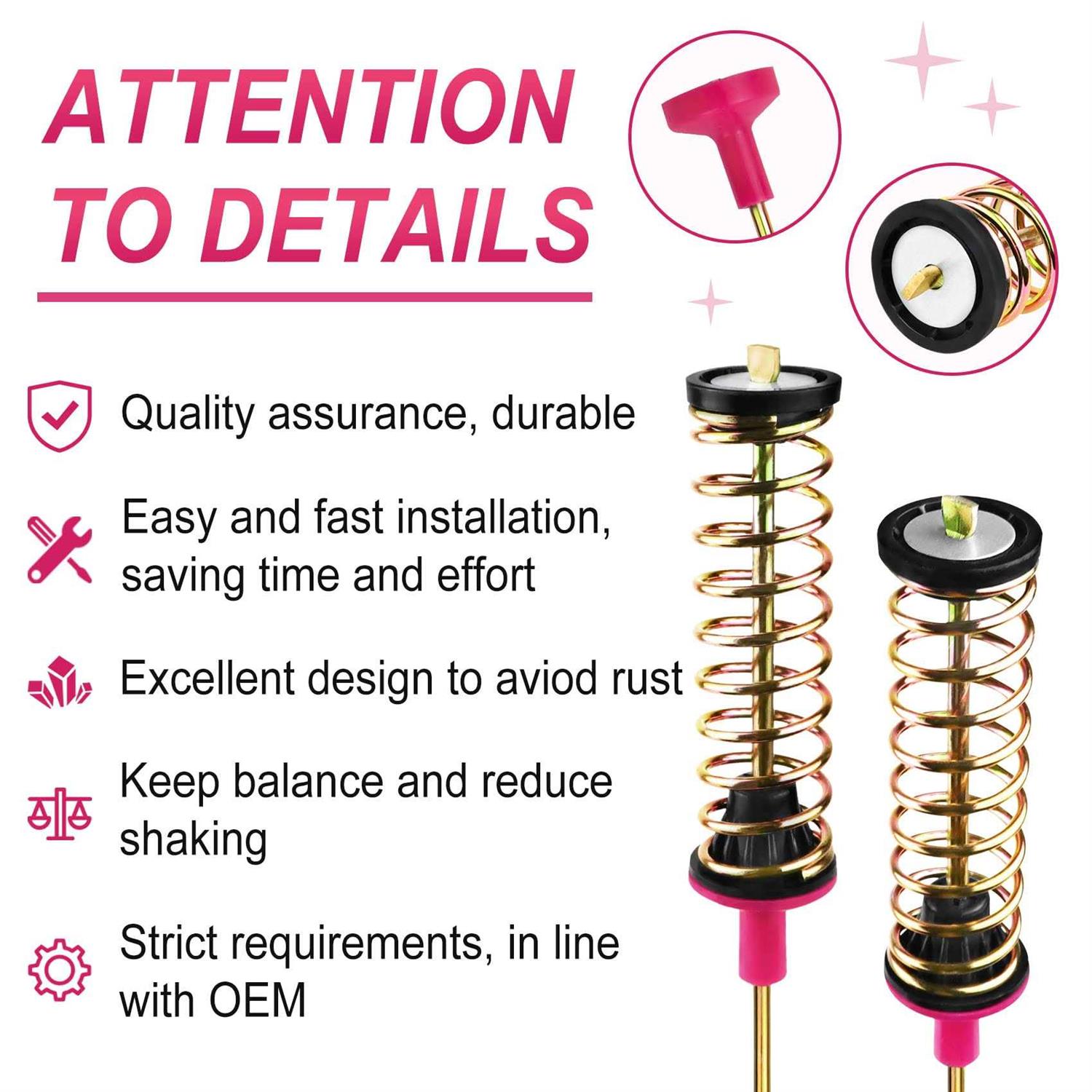 2023 Upgraded DC97-16350U Washer Suspension Rods Compatible with Samsung Washer Machine