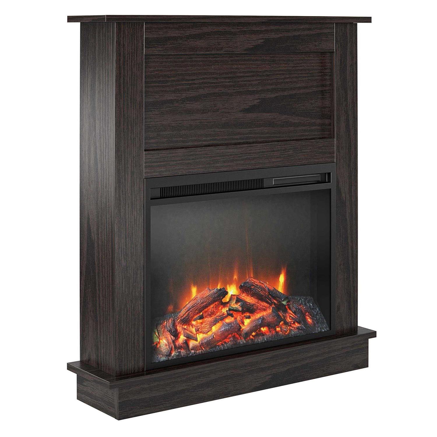 Ameriwood Home Ellsworth Fireplace with Mantel