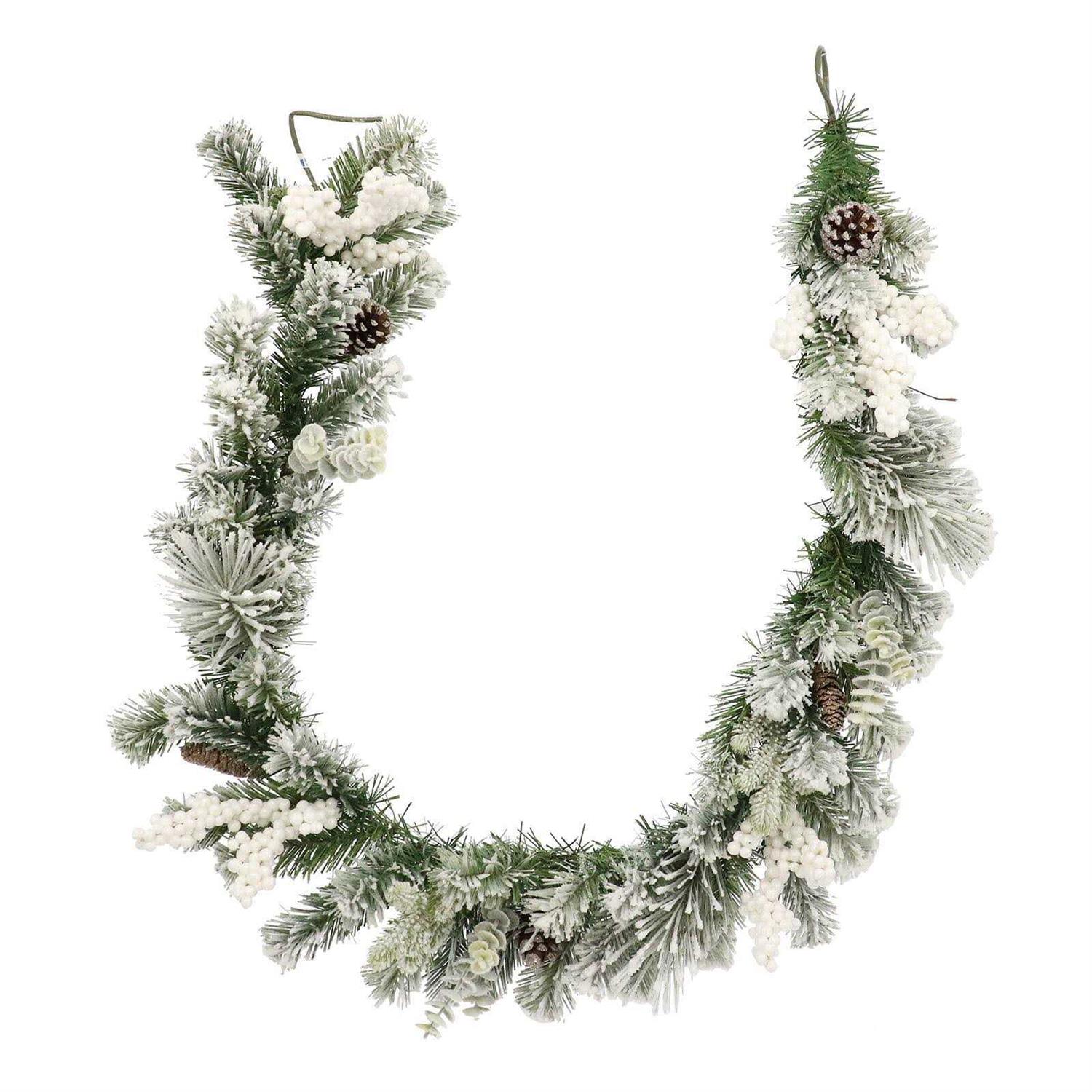 6ft Snowy Pinecone Garland by Ashland