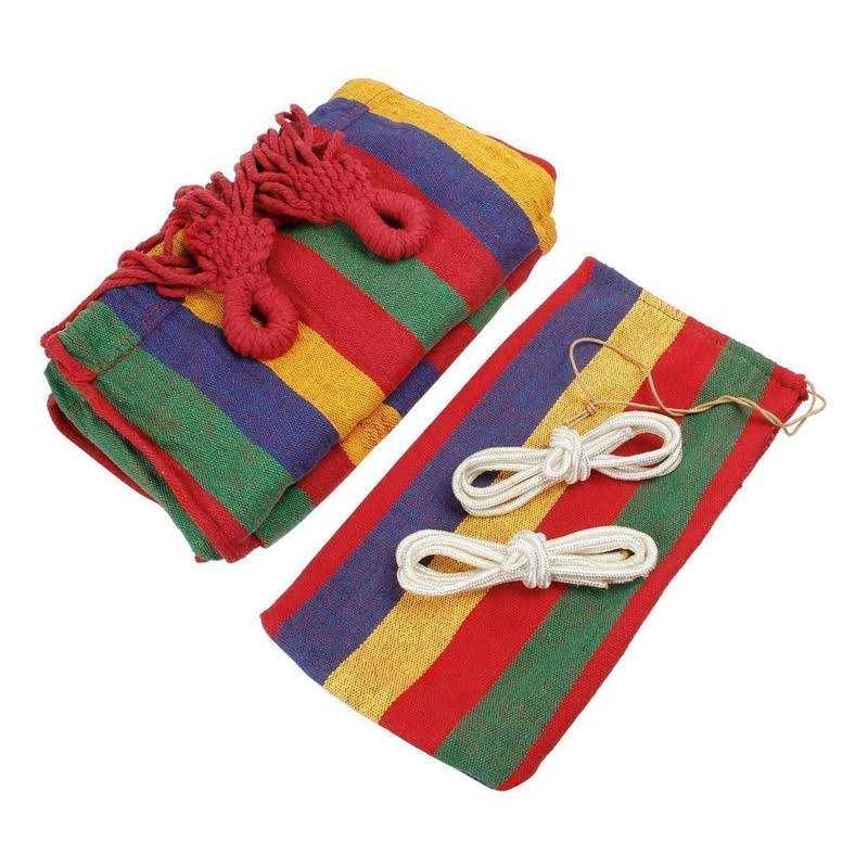 WoneNice Outdoor Double 2 Person Cotton Hammock