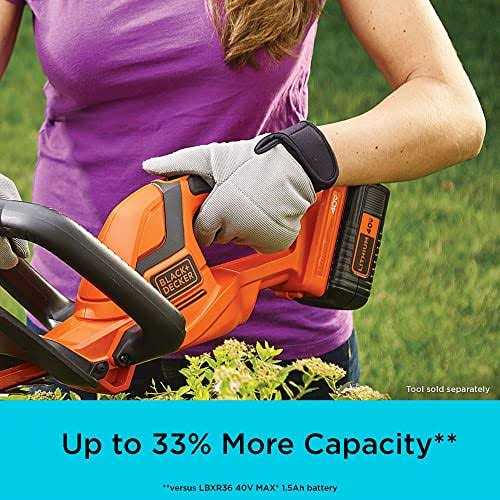 Black+decker 40V MAX Lithium Ion Battery