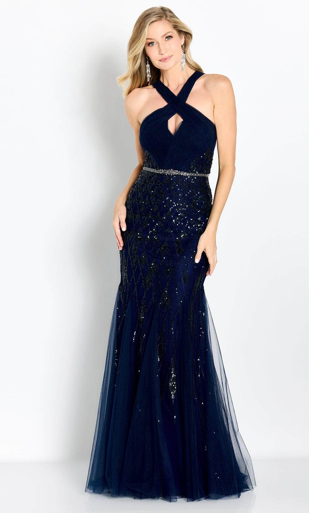 Bow Cutout Evening Gown