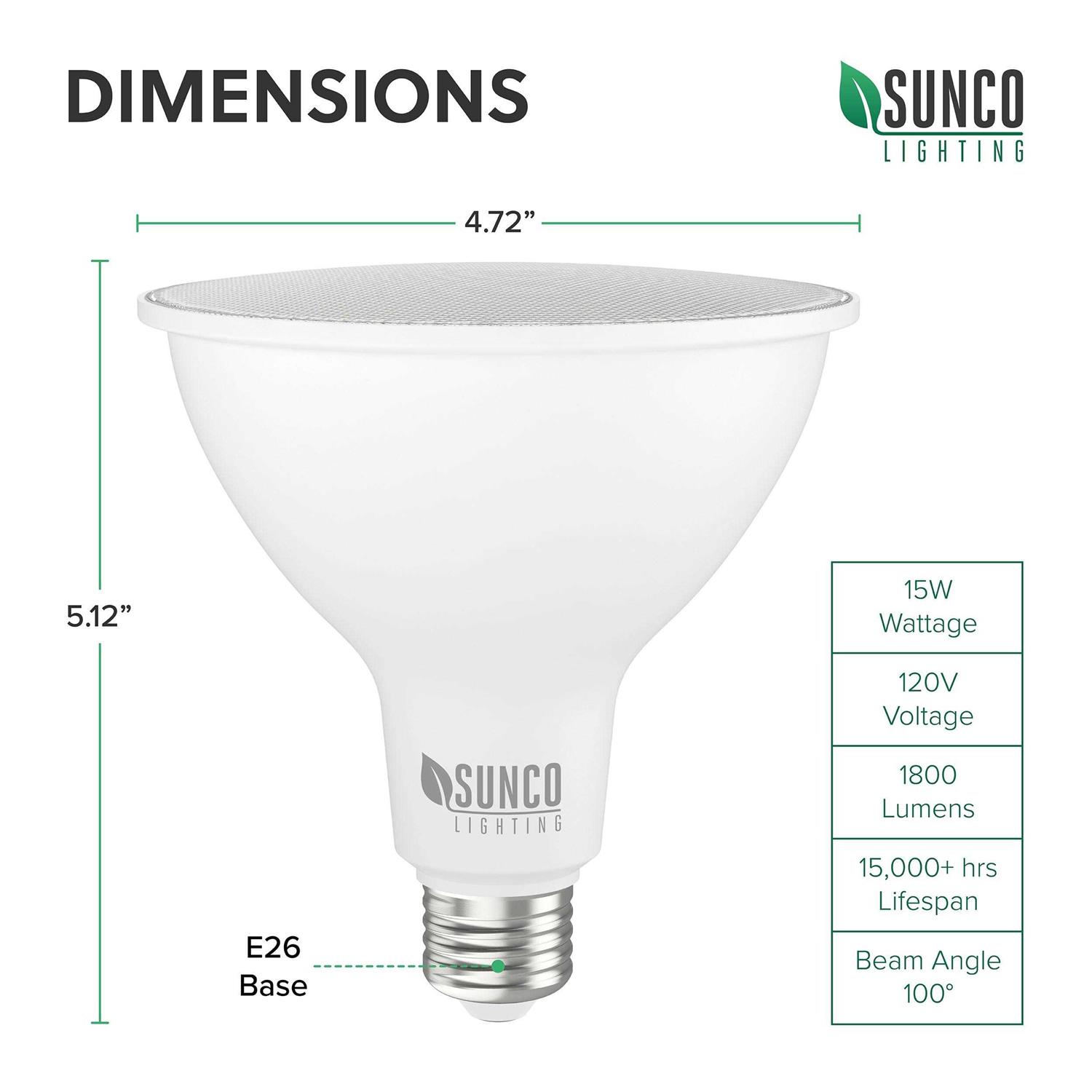 Sunco lighting outdoor LED flood light waterproof PAR38 LED Bulb