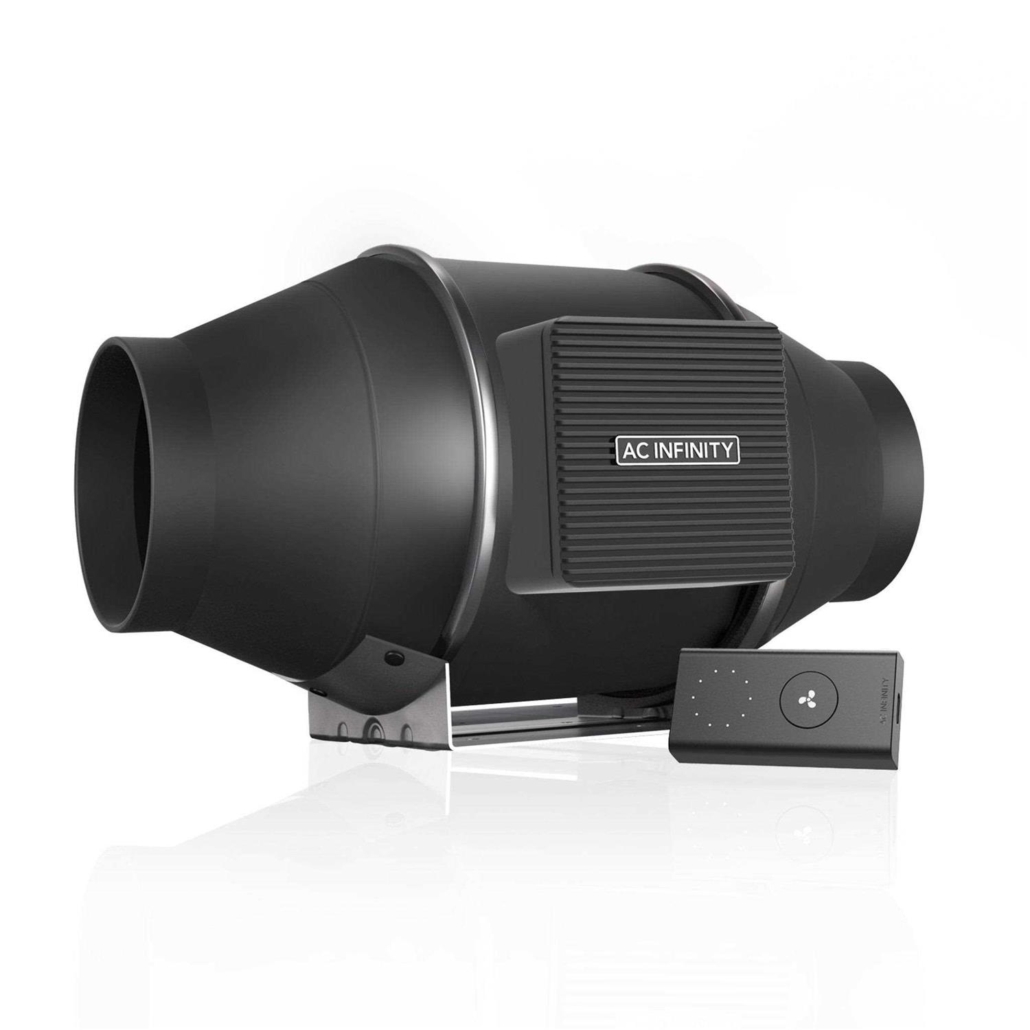 AC Infinity Cloudline S4 Quiet Inline Duct Fan System with Speed Controller