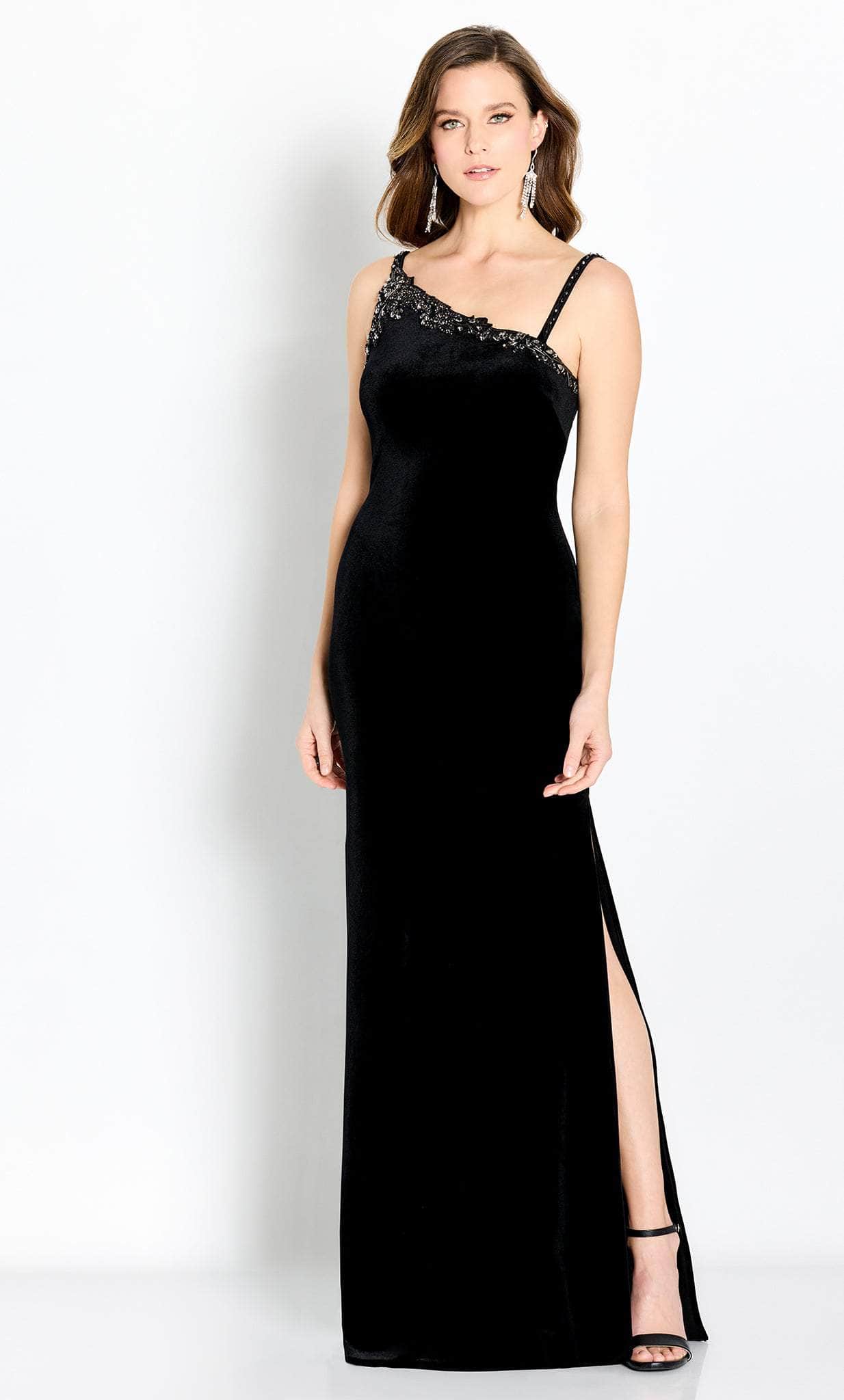 Beaded Off Shoulder Evening Gown